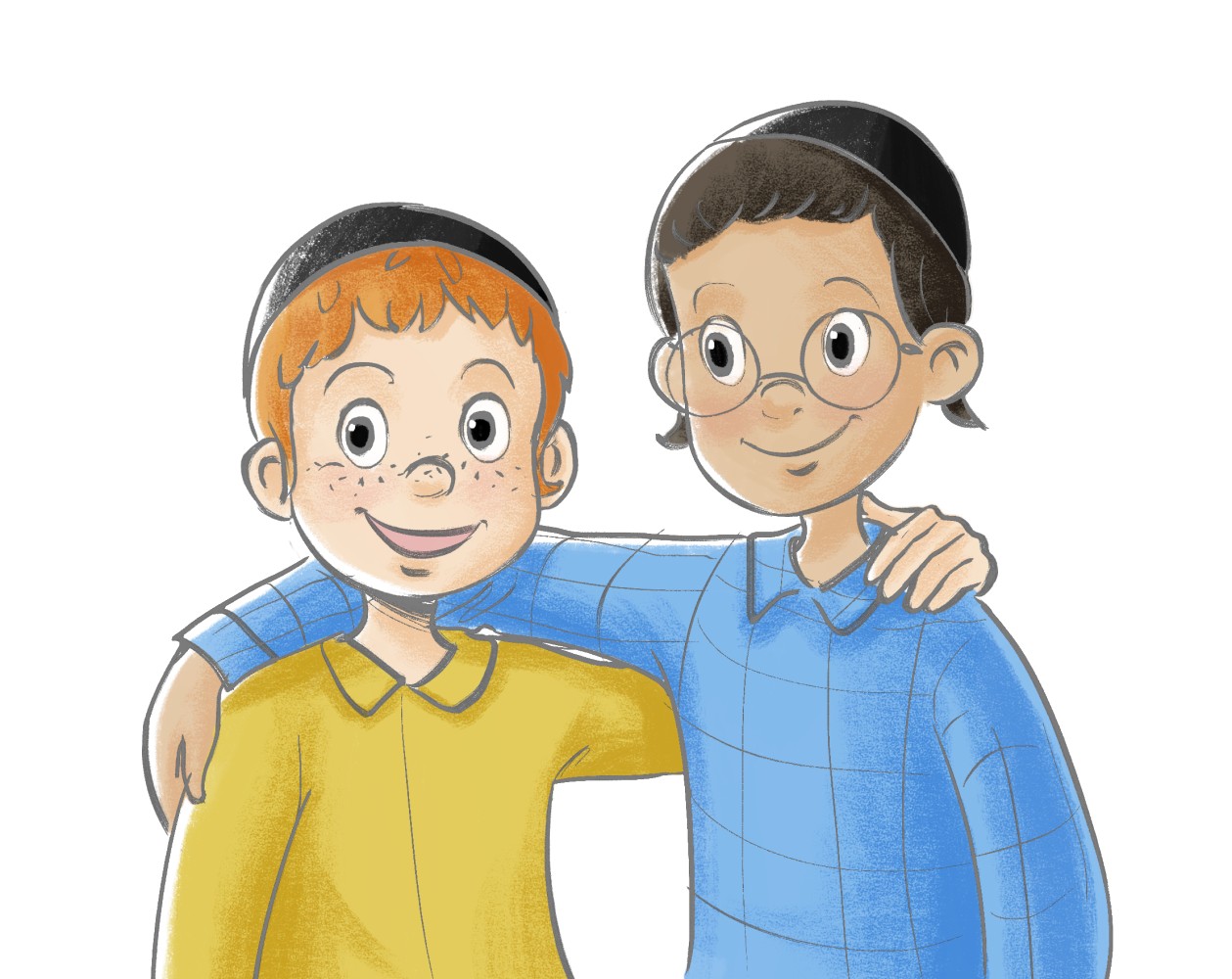 אביגדור וחנוך יד על הכתף.jpg