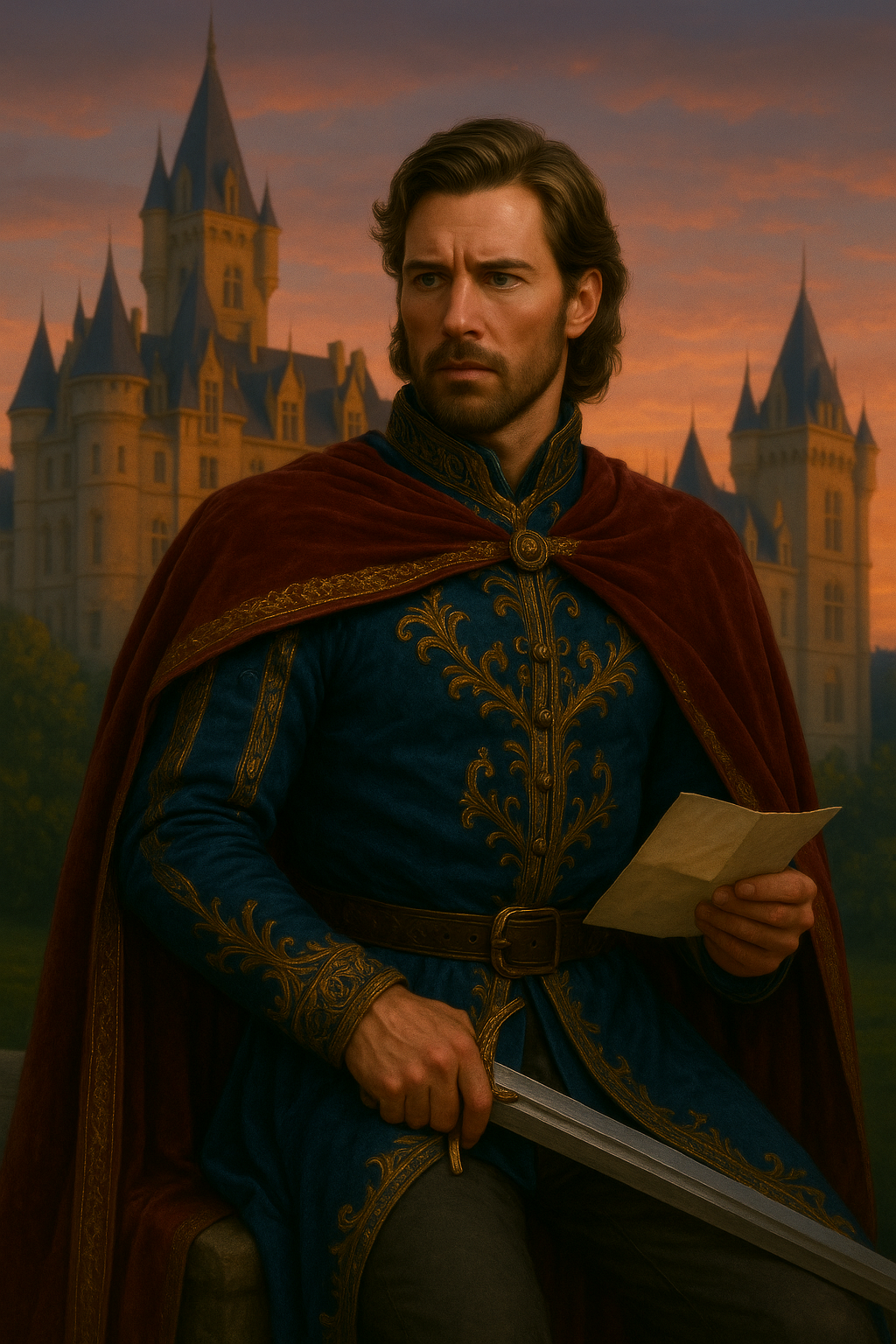 אדם אציל מול טירת ימי הביניים.png