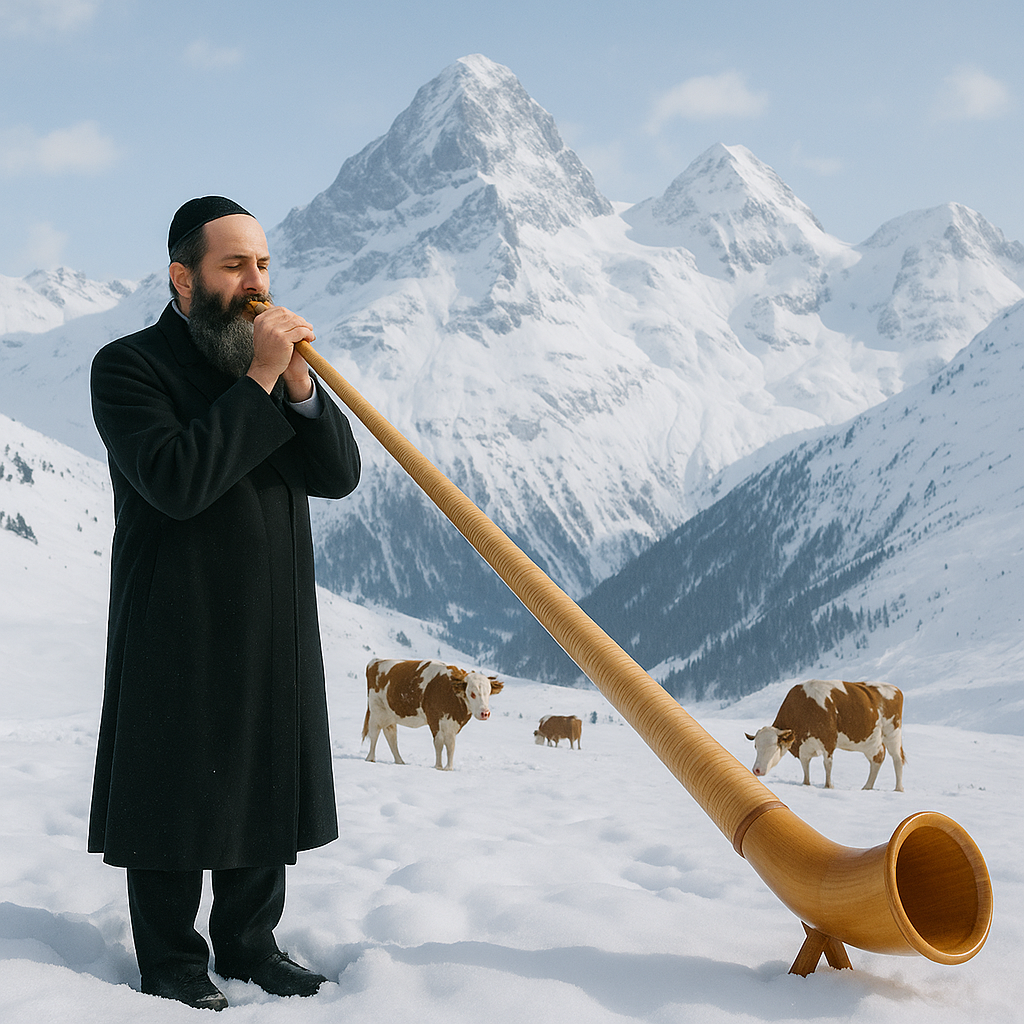 אדם עם אלפיה בהרי האלפים.png