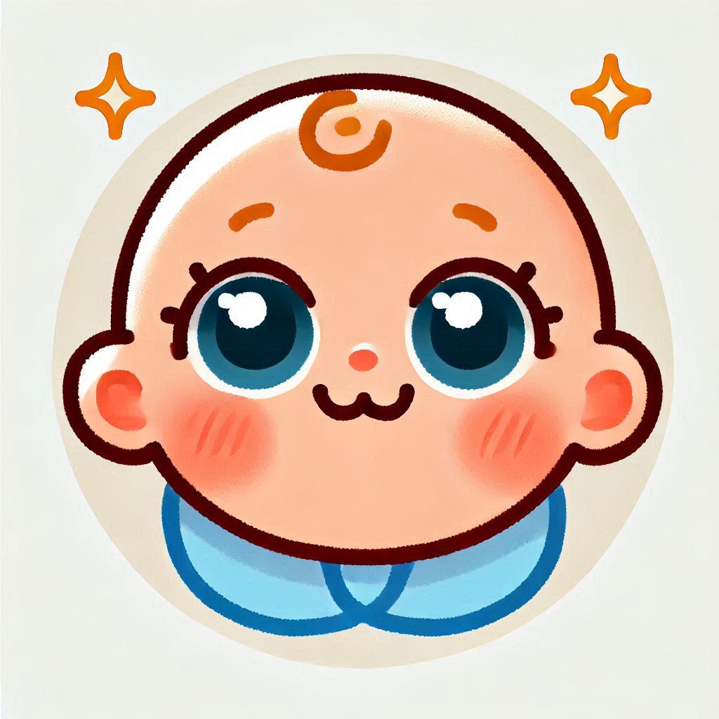 אימוג׳י תמים למראה, חמוד, ילדי, תינוקי על רקע לבן.jpg