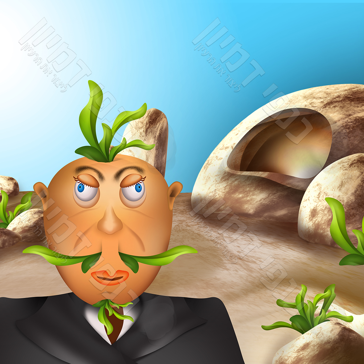 איש המדבר עם שערות עלים - כנפי דמיון.jpg