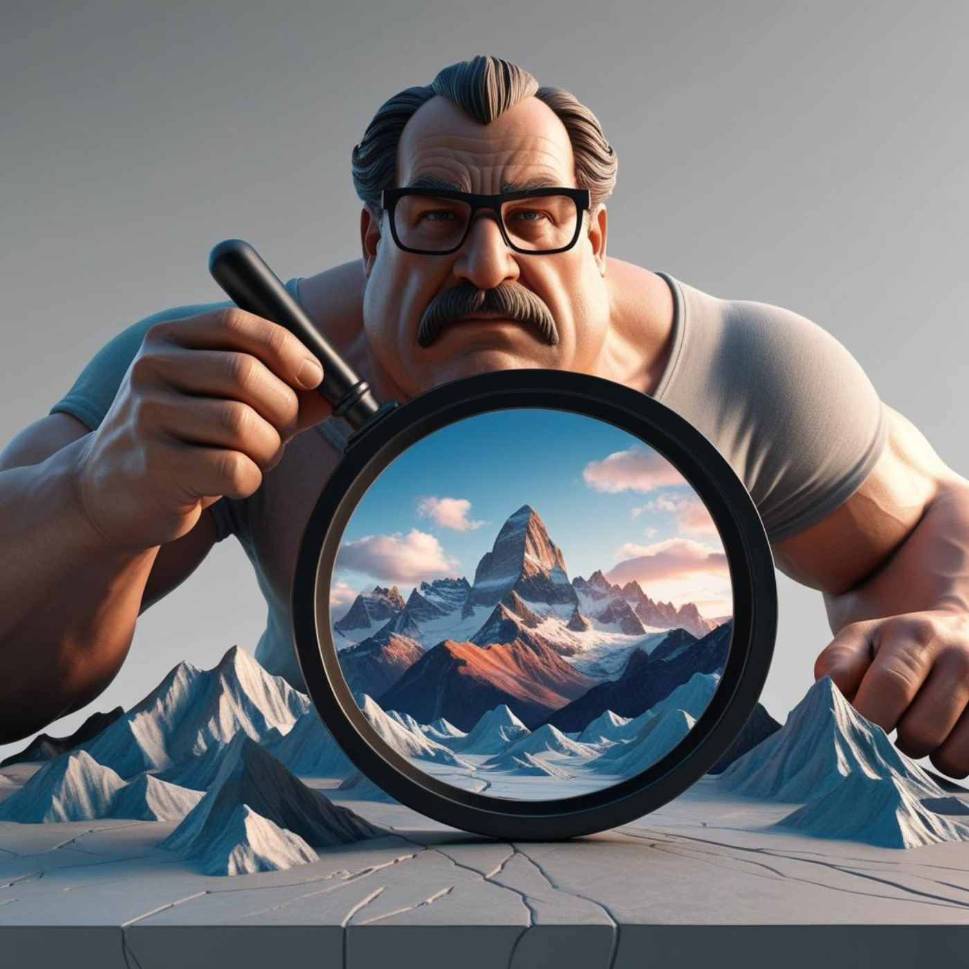 איש וזכוכית מגדלת.png