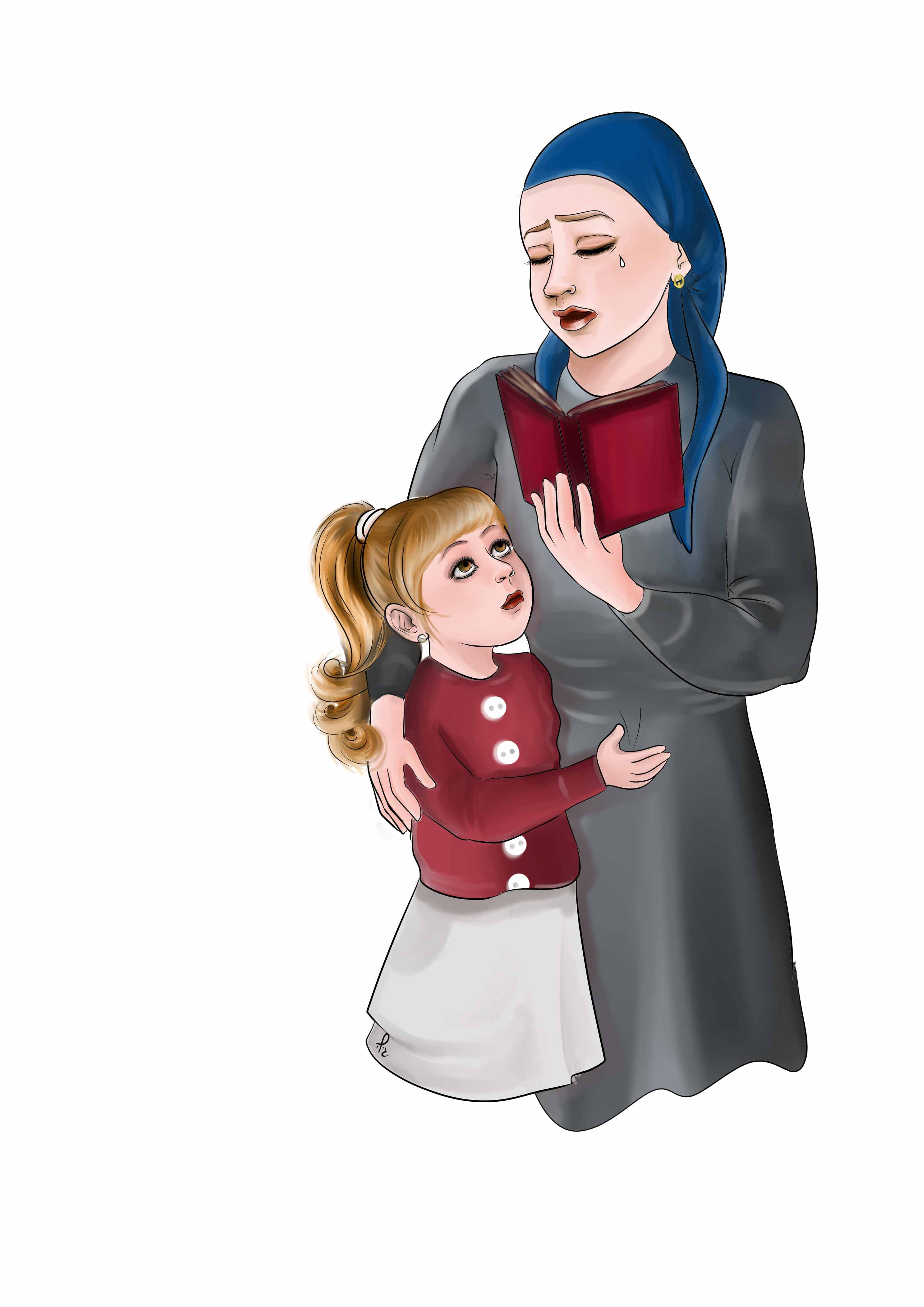 אמא מתפללת וילדה 3.jpg