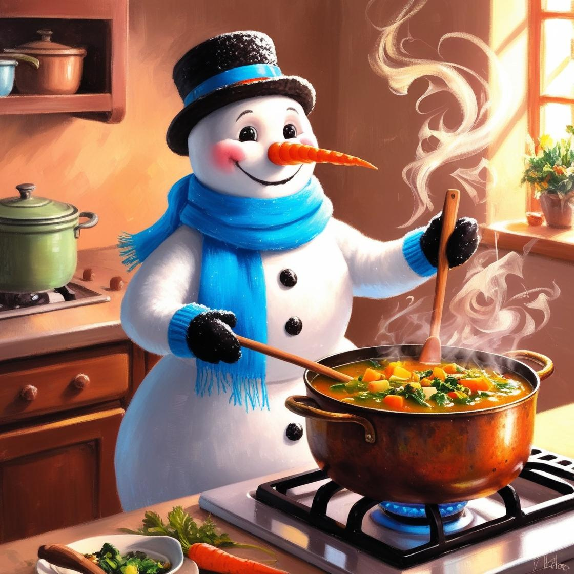בובת שלג במטבח.png