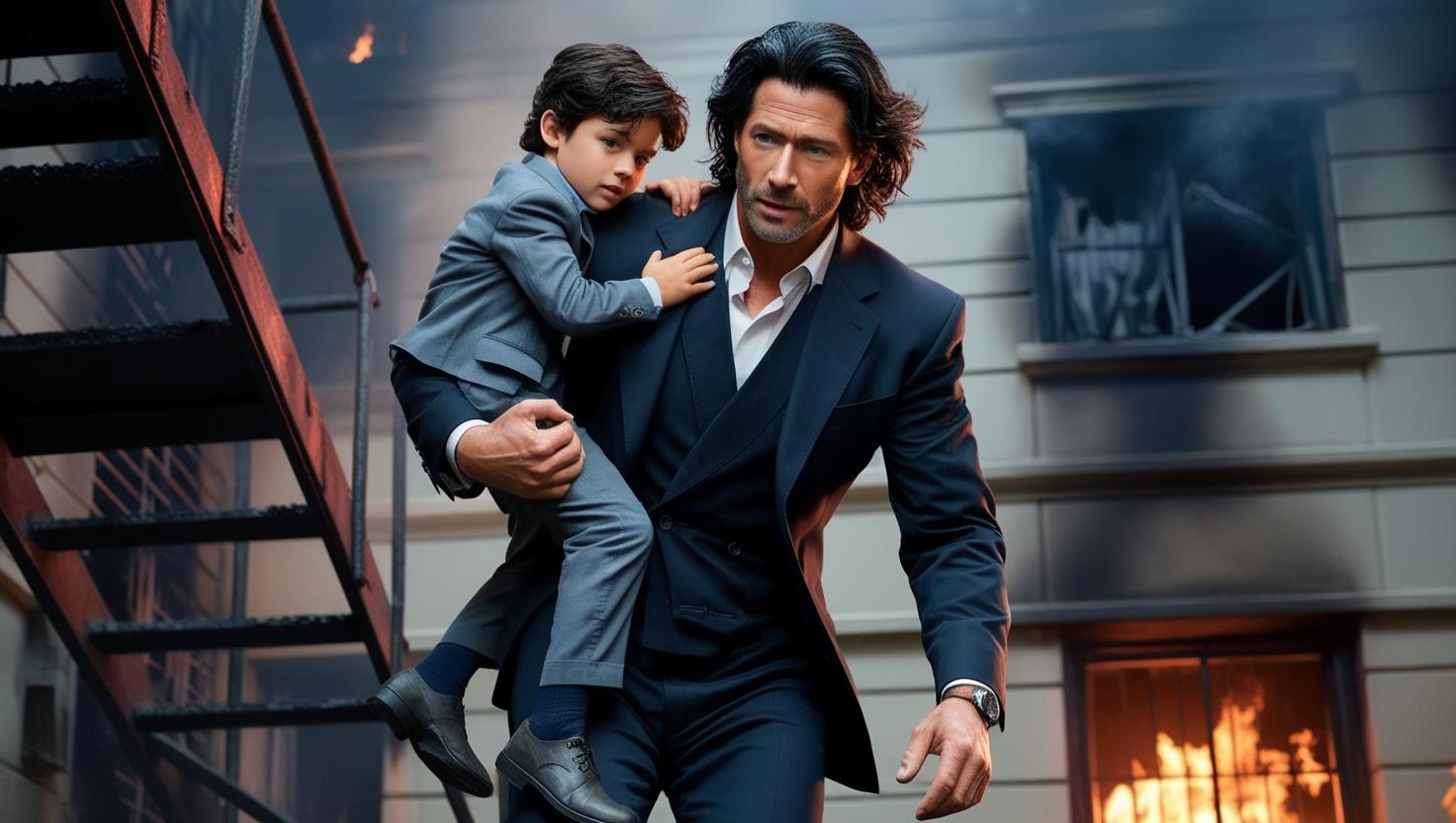 גבר ישראלי ,זכר ,שער שחור גלי ,עיניים תכלת ,סוכן מוסד ,יורד דרך מרזב  מבניין שתי קומות בוער בא...jpg