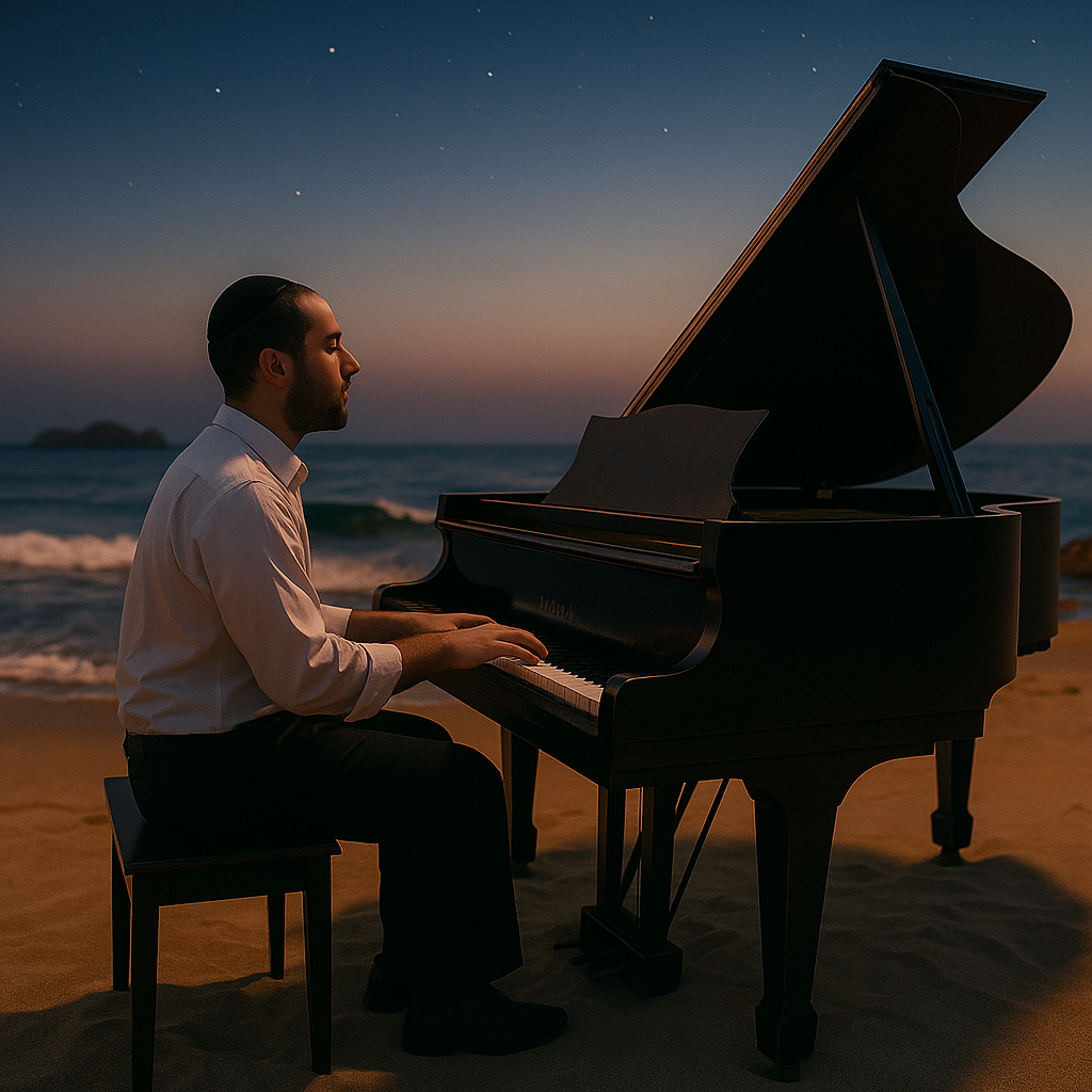 יהודי מנגן בפסנתר בחוף הים.png