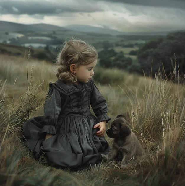 ילדה עם הכלבלב.JPG