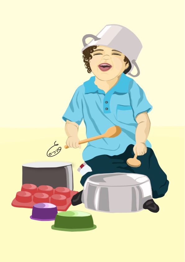 ילד מתופף על סירים.jpeg