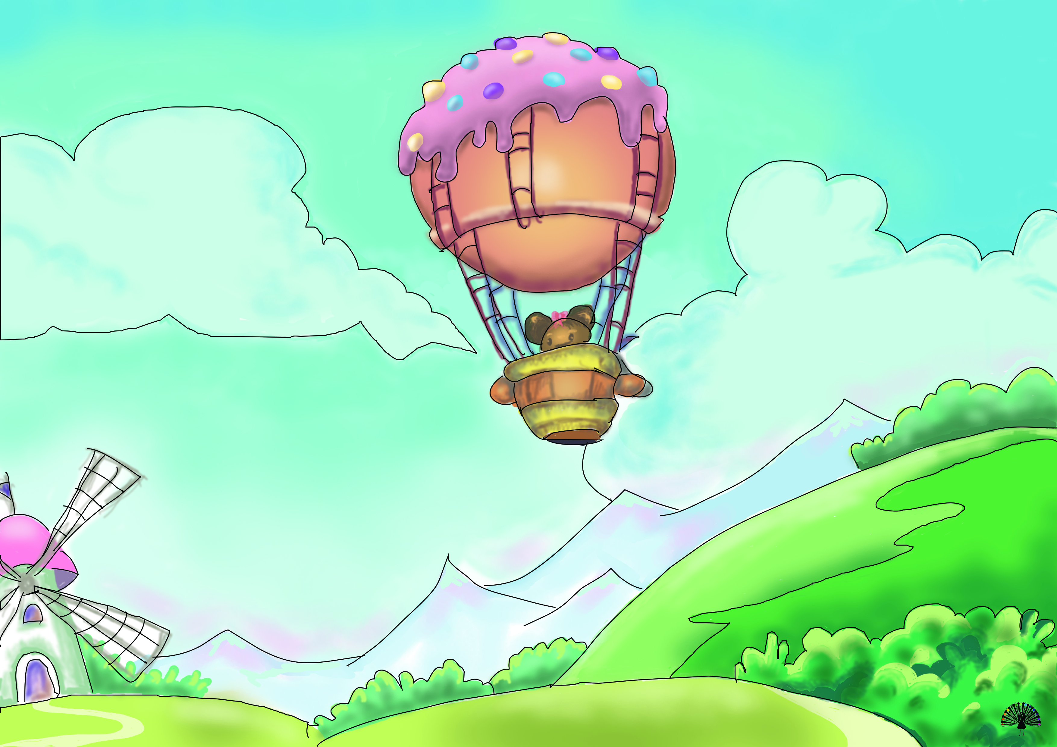 כדור פורח ציור מתוק.jpg