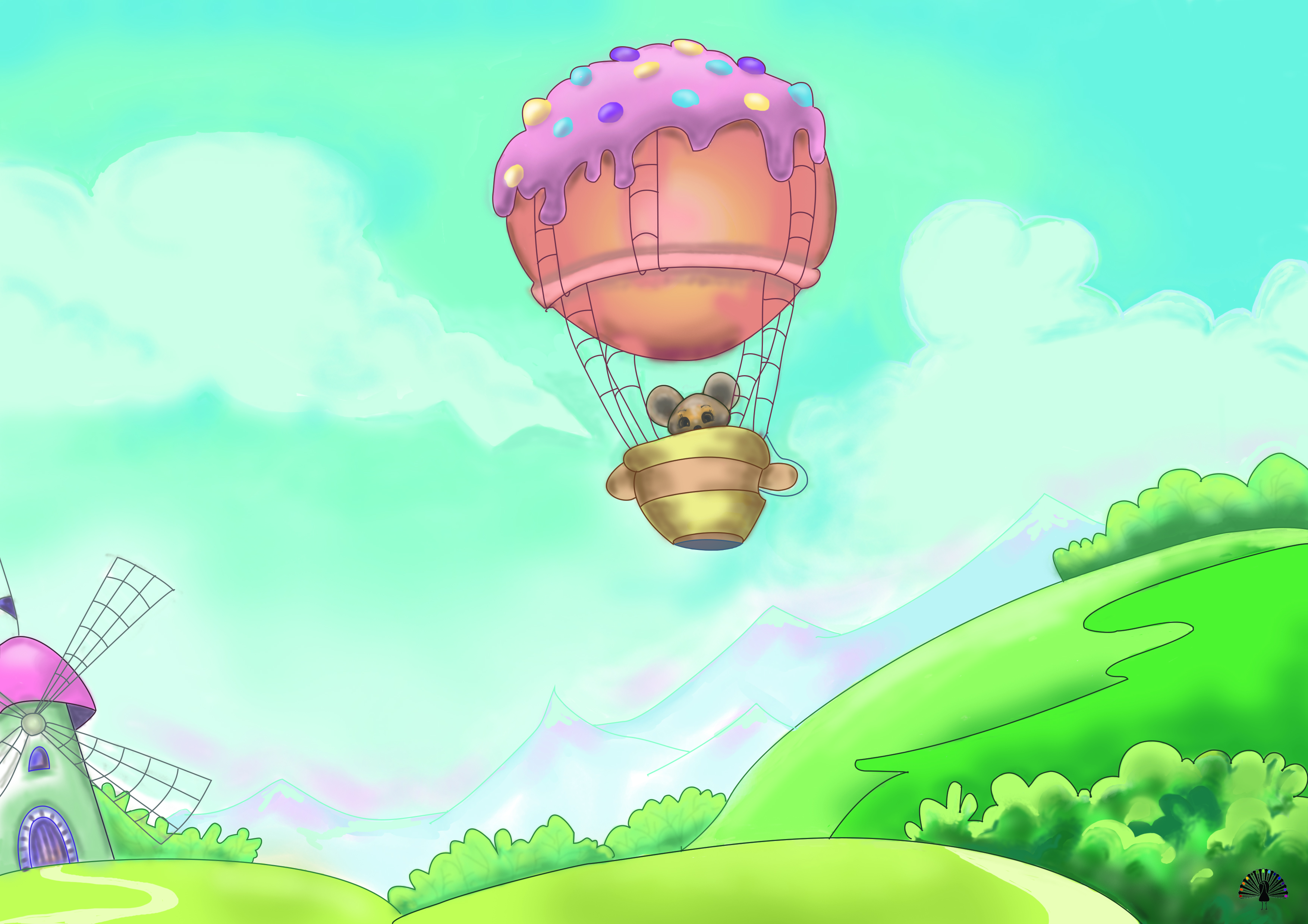 כדור פורח ציור מתוק.jpg