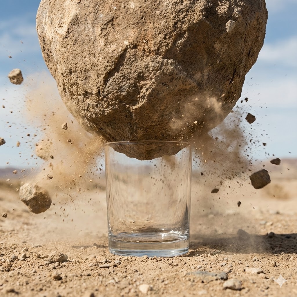 כוס זכוכית וסלע.jpg