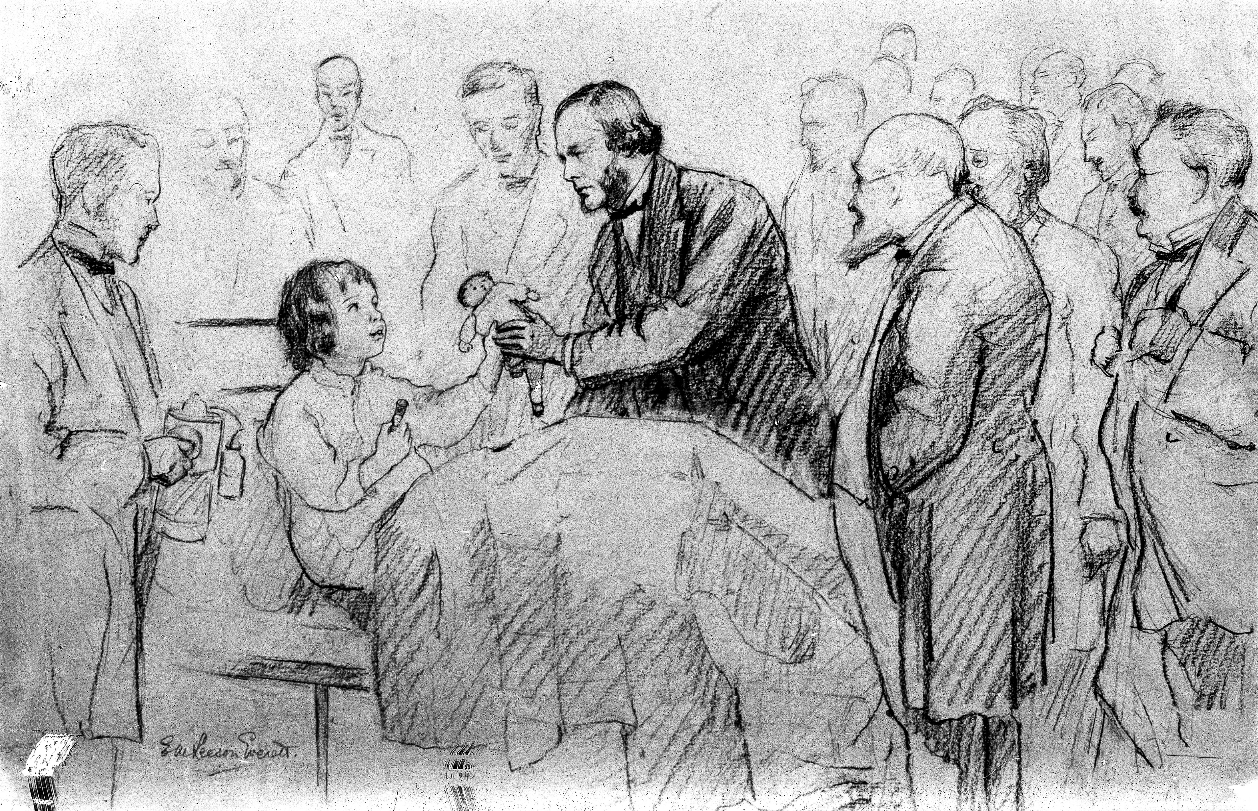 ליסטר ליד מיטת ילד חולה CC BY SA 4.0.jpg