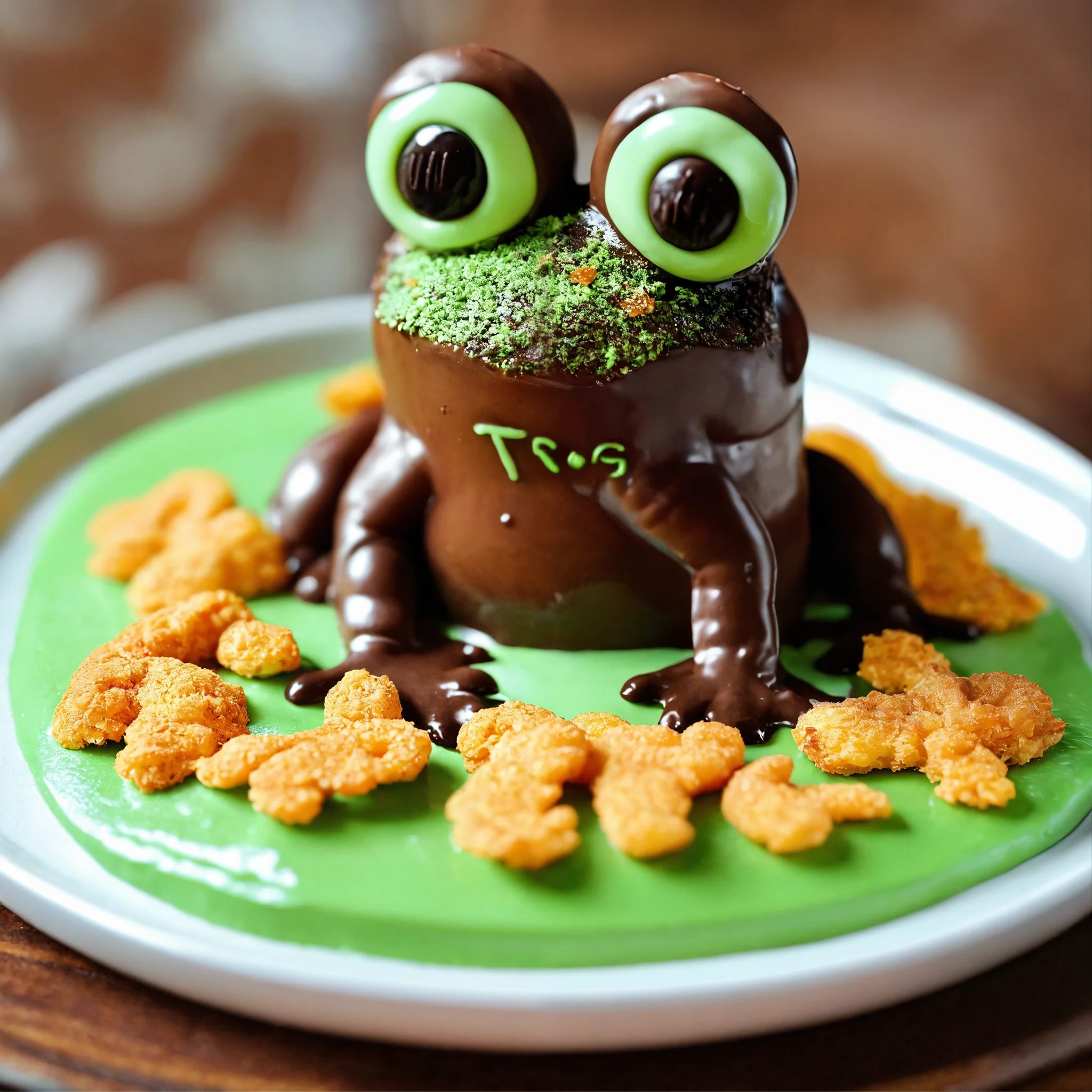 מוס שוקולד בצורת המילה פרוג שבקומה הראשונה יש קורנ (4).jpg