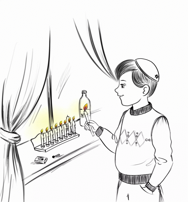 מיכל נדף - הדלקת נרות חנוכה.gif