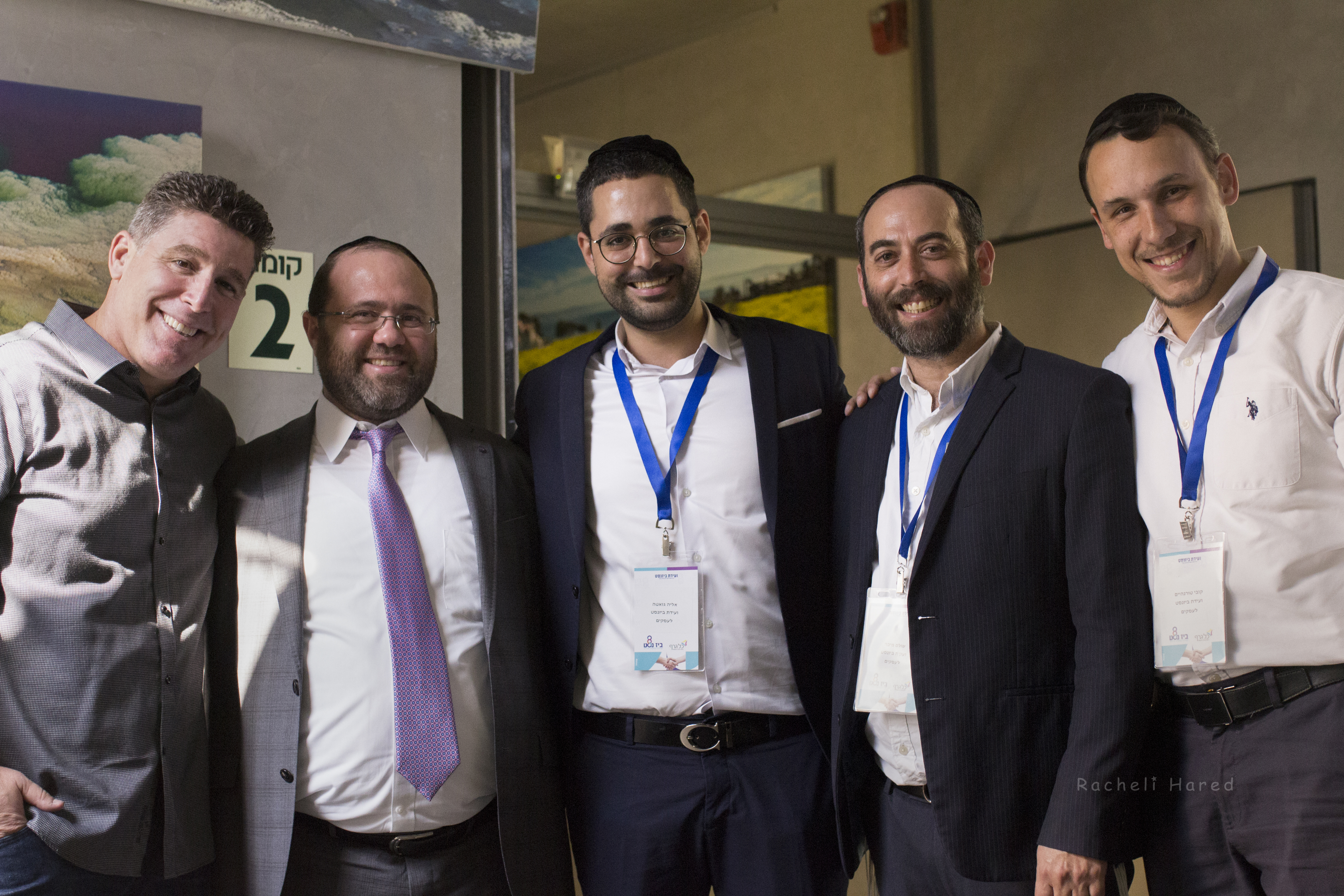 מימין לשמאל - קובי טורנהיים, מיכה שולם, אליה גואטה, יוסי לוי וניר דובדבני.JPG