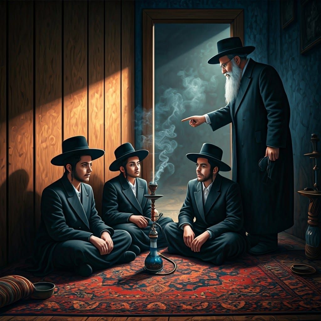 משגיח אימתני תופס ישיבע-בוחרים מעשנים.jpg