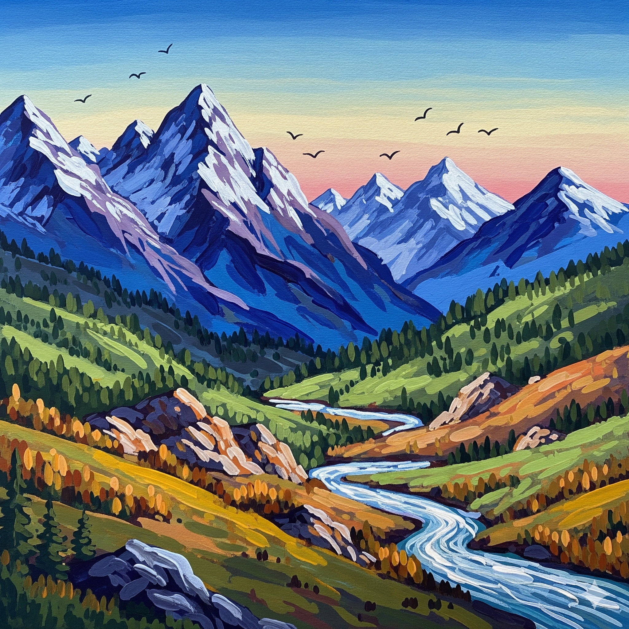 נוף הרים ציור גואש.png