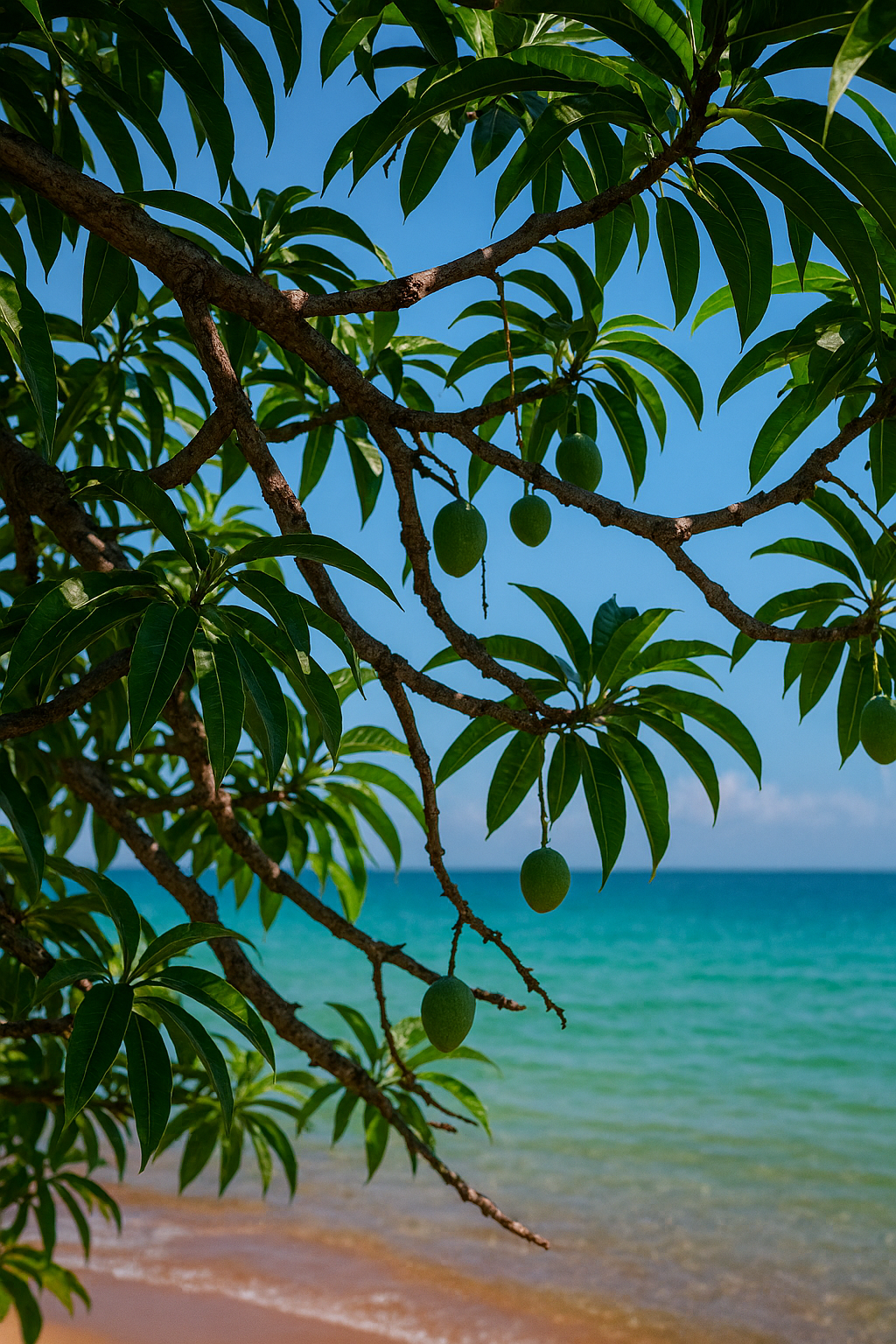 נוף ים מבעד ענפי עץ מנגו.png