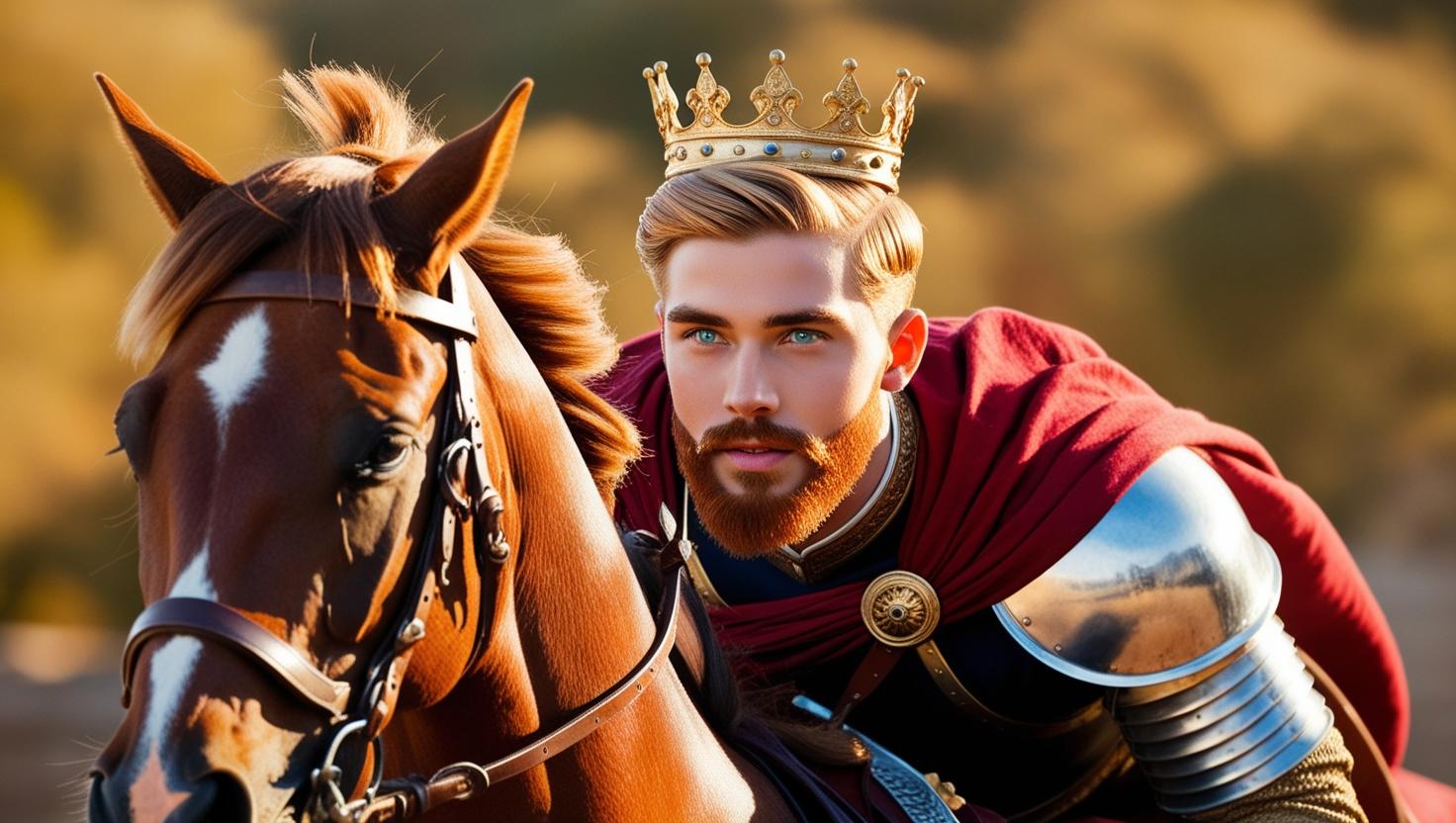 נסיך כוזרי בן 17 עם זקן ערמוני גזוז בקפידה ועיניים כחולות נוקבות, שערו הבלונדיני מעוצב בלחמניי...jpg