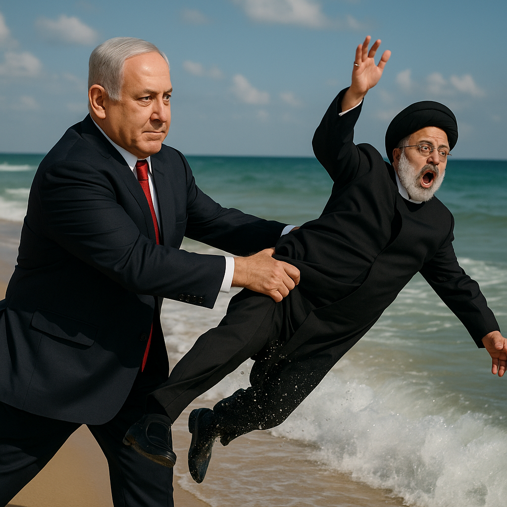 נתניהו משליך את ראיסי לים.png