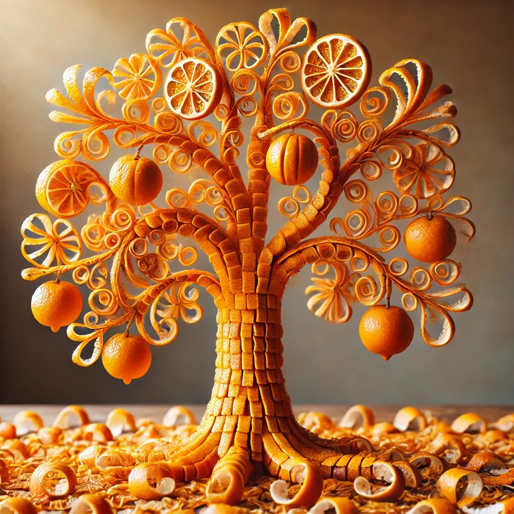 עץ תפוזים עשוי מקליפות.jpg