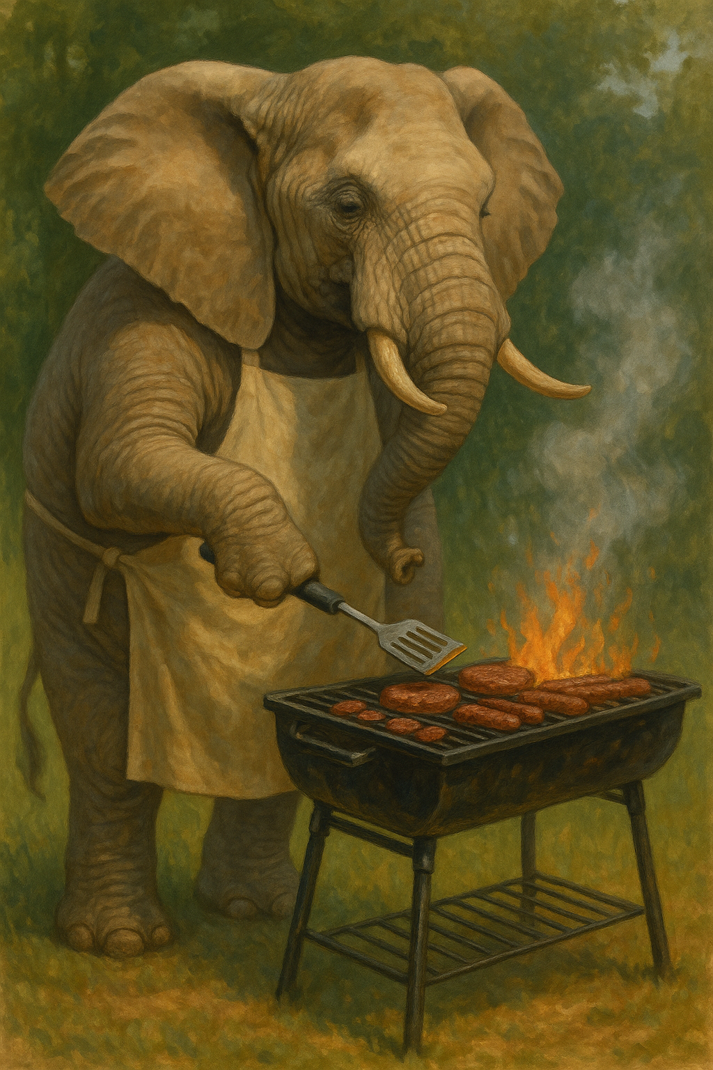 פיל עושה מנגל.png