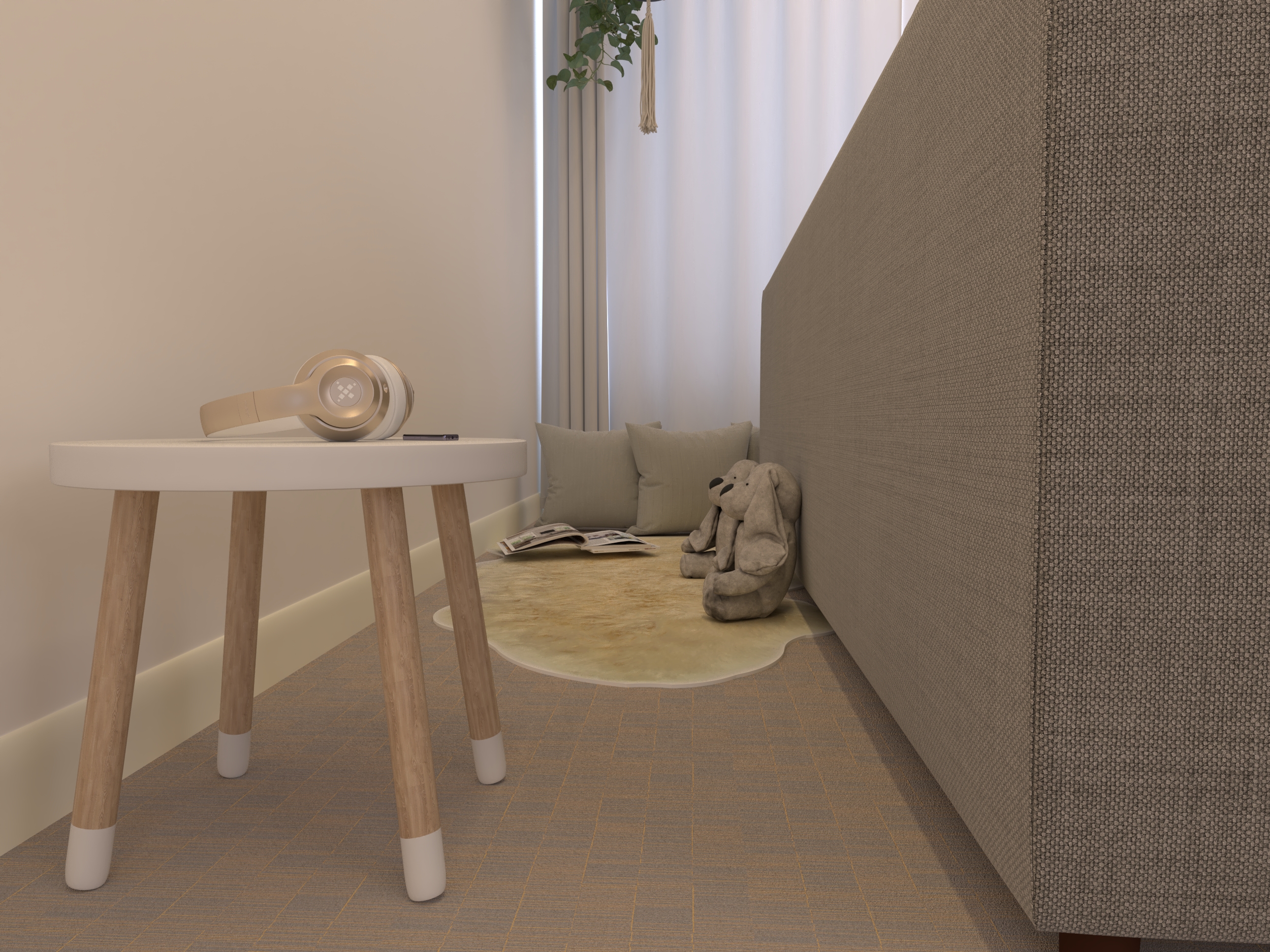 פינת רוגע מאחורי הספה 02