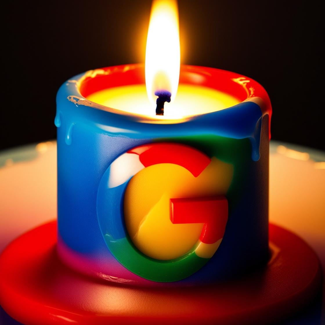 צור לי נר דולק שעשוי מהלוגו של גוגל.jpg
