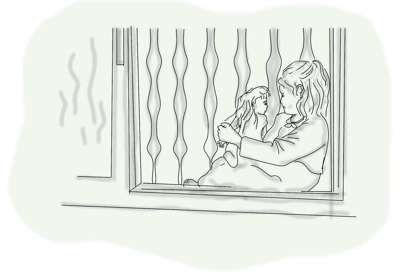 צעצועי משפחת צדיק-פרק א-צופיה על אדן החלון.jpg