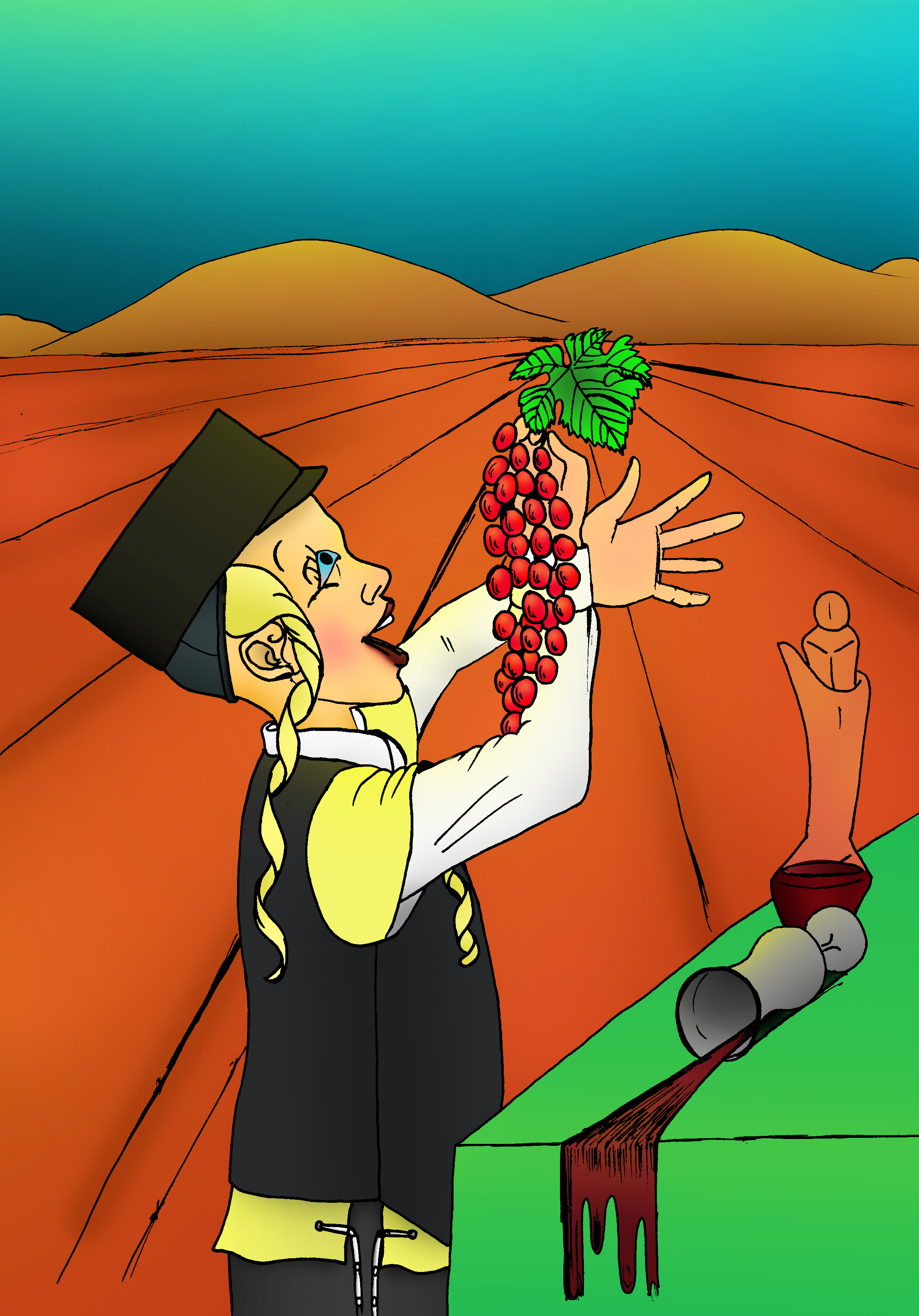 קידוש וענבים - התפאלות - ילד חמוד.JPG