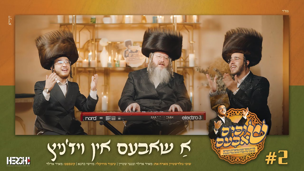 שוכי גולדשטיין, מאיר אדלר, בנצי שטיין - א שאבעס אין ויז'ניץ.jpg