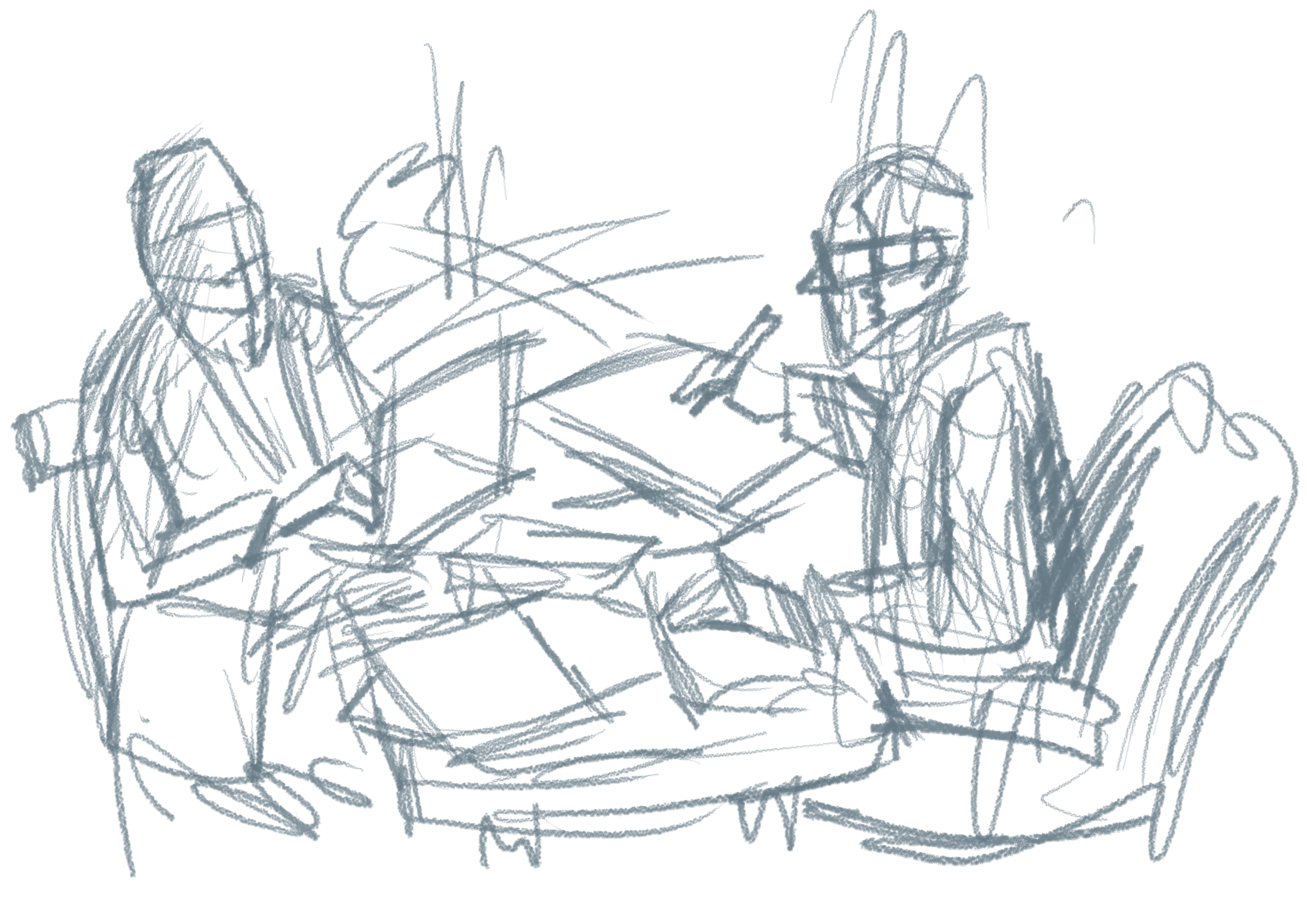 שלב ראשון אני בונה רישום ראשוני בקווים מאוד בסיסים איך כיוון הציור הולך.jpg