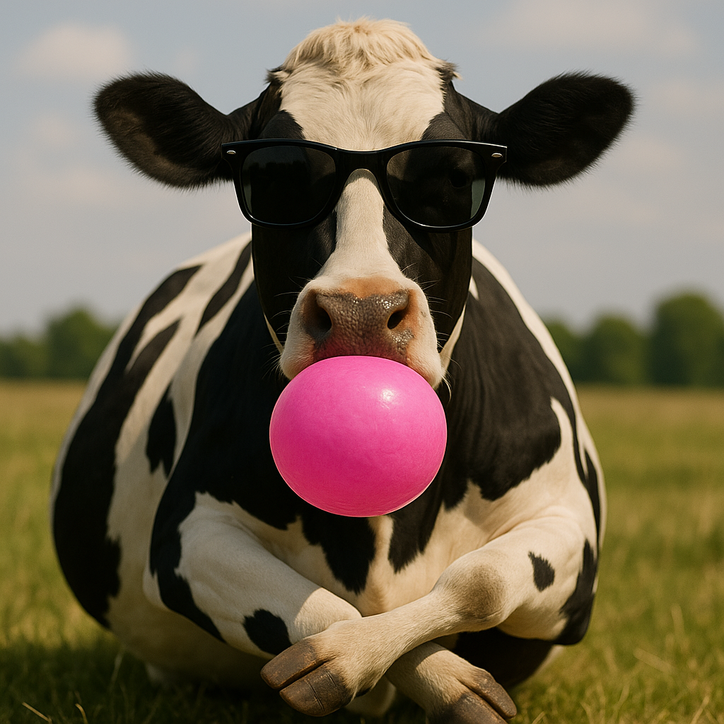 20250604_1643_פרה עם מסטיק_remix_01jwxjw2wgfzer13me0m56wdgc.png