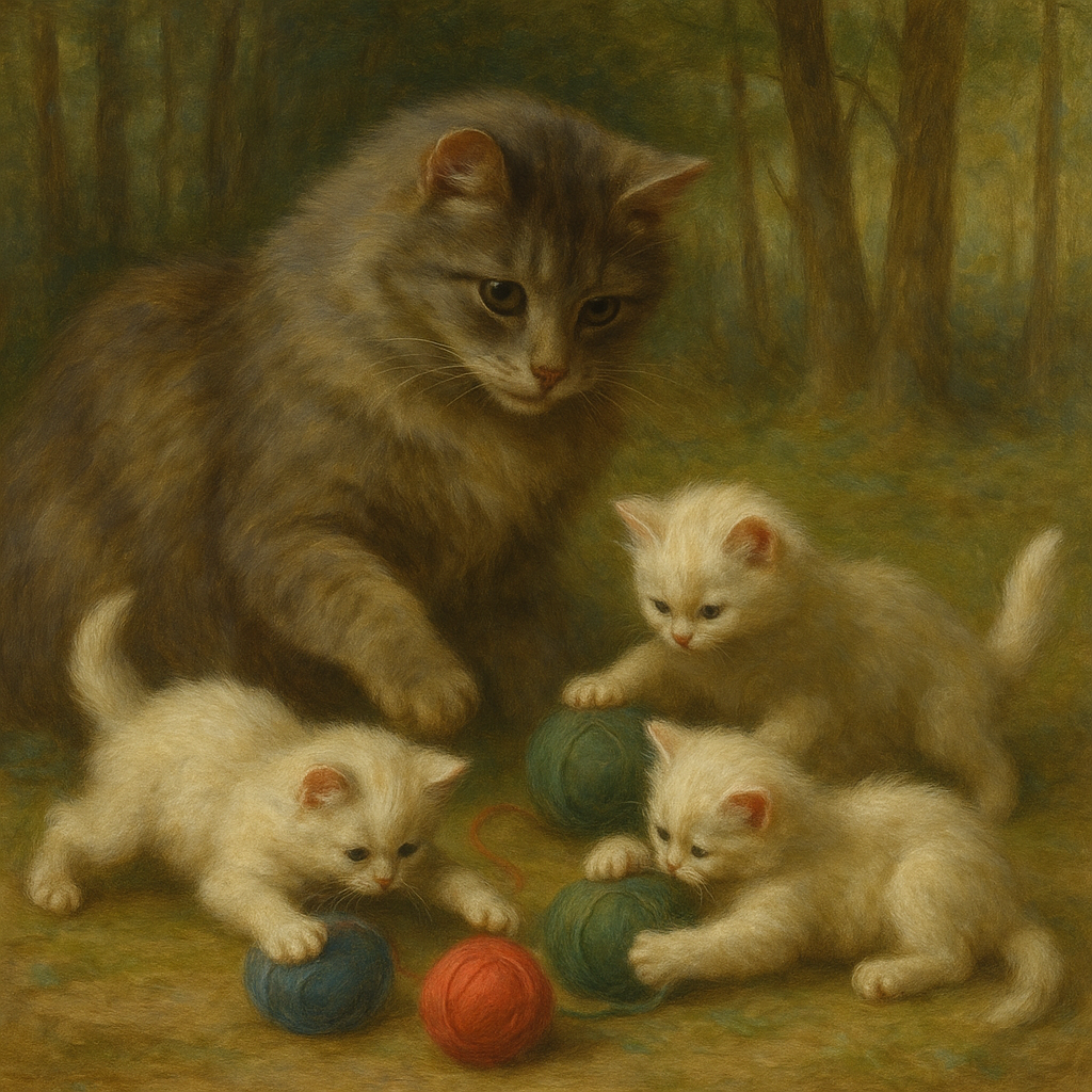 20250617_2252_Playful Cats in Forest_simple_compose_01jxzq4zexep5s6xe39nea5209.png