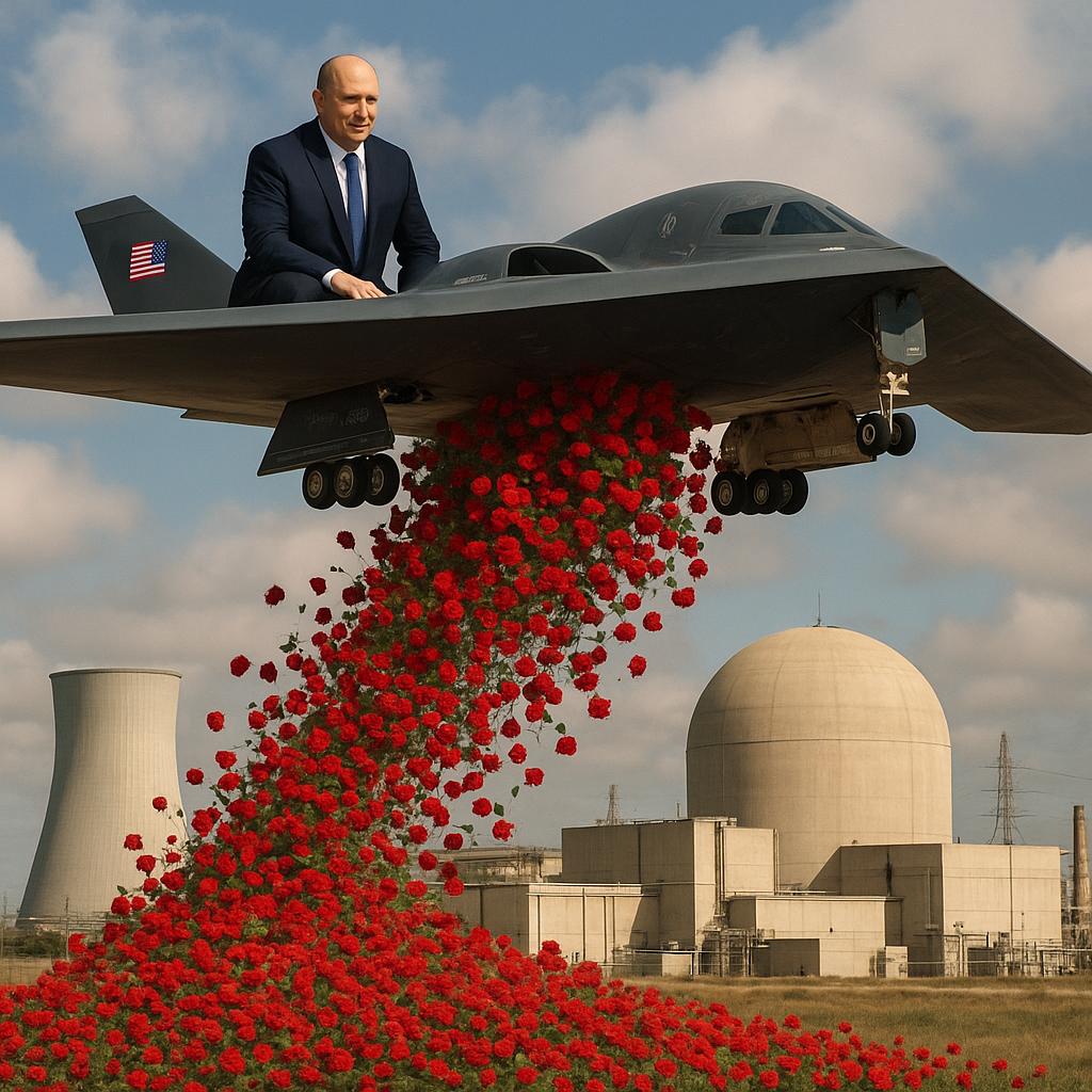 20250705_2227_מטוס ובנט מעל כור_simple_compose_01jze0tvbxe4esc6mt8j1vwt5f (1).png