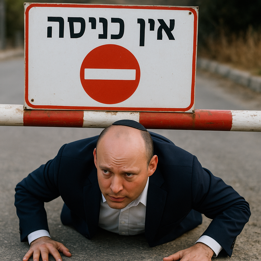 20250708_1453_נפתלי בנט פורץ מחסום_simple_compose_01jzmy3353e8tscrkj8vtg6q89 (1).png