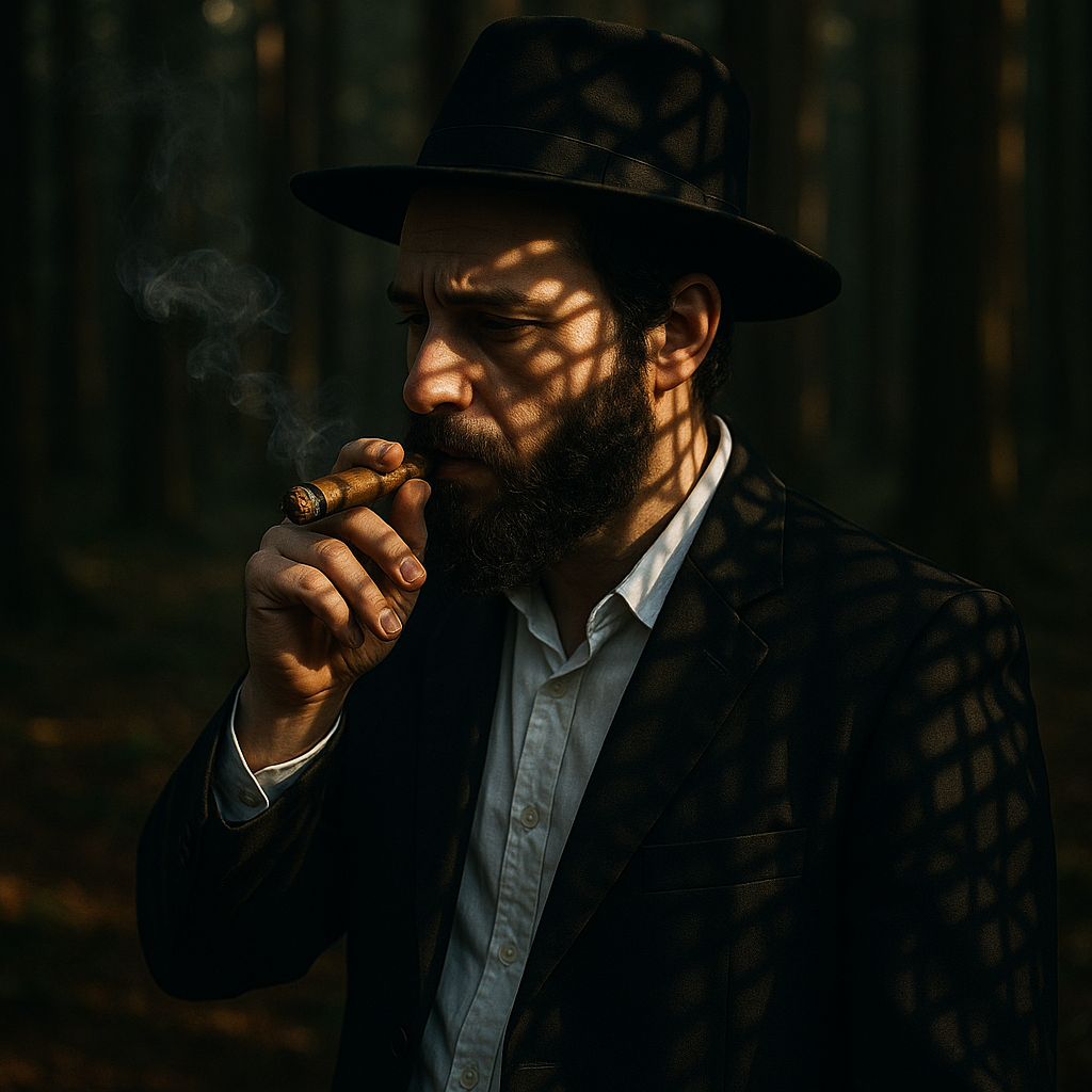 20251023_2205_גבר חרדי ביער_simple_compose_01k897akwwf9cv5crky66cvw1y.png