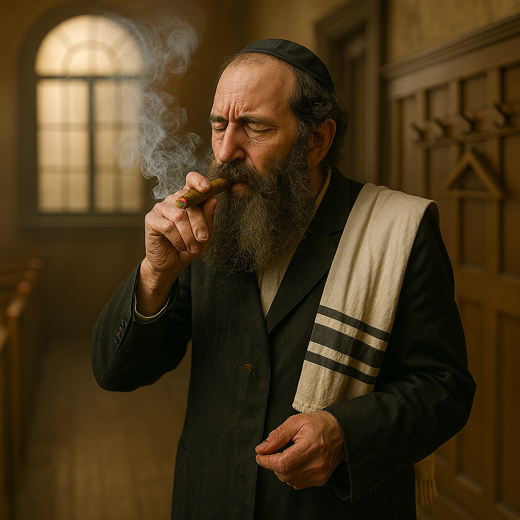 20251210_1225_מעשן סיגר בבית הכנסת_remix_01kc3wkz6hehhrdv2tyhh3crj8.png