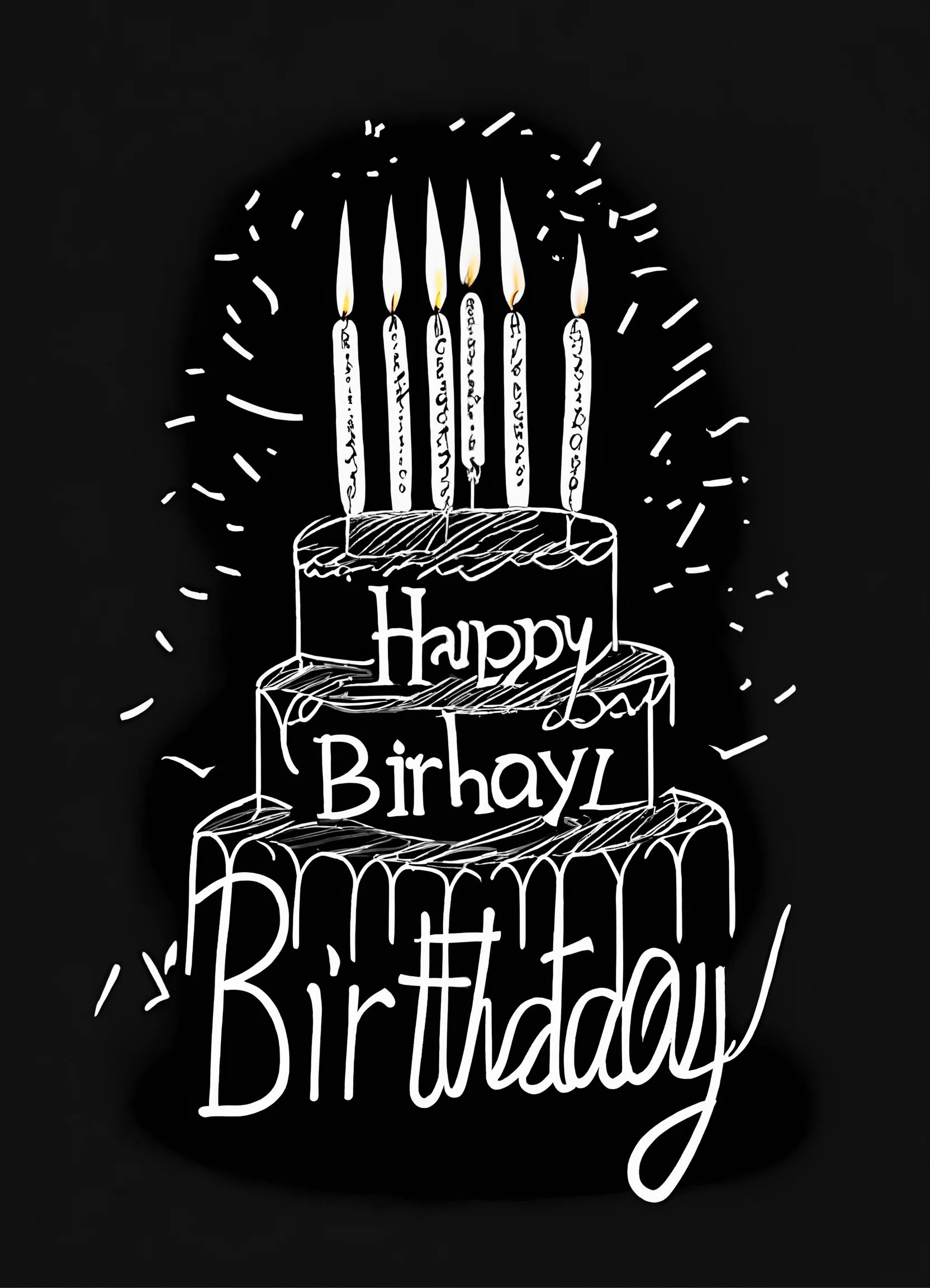 a 3-tiered cake WITH candles above drawing made of.jpg