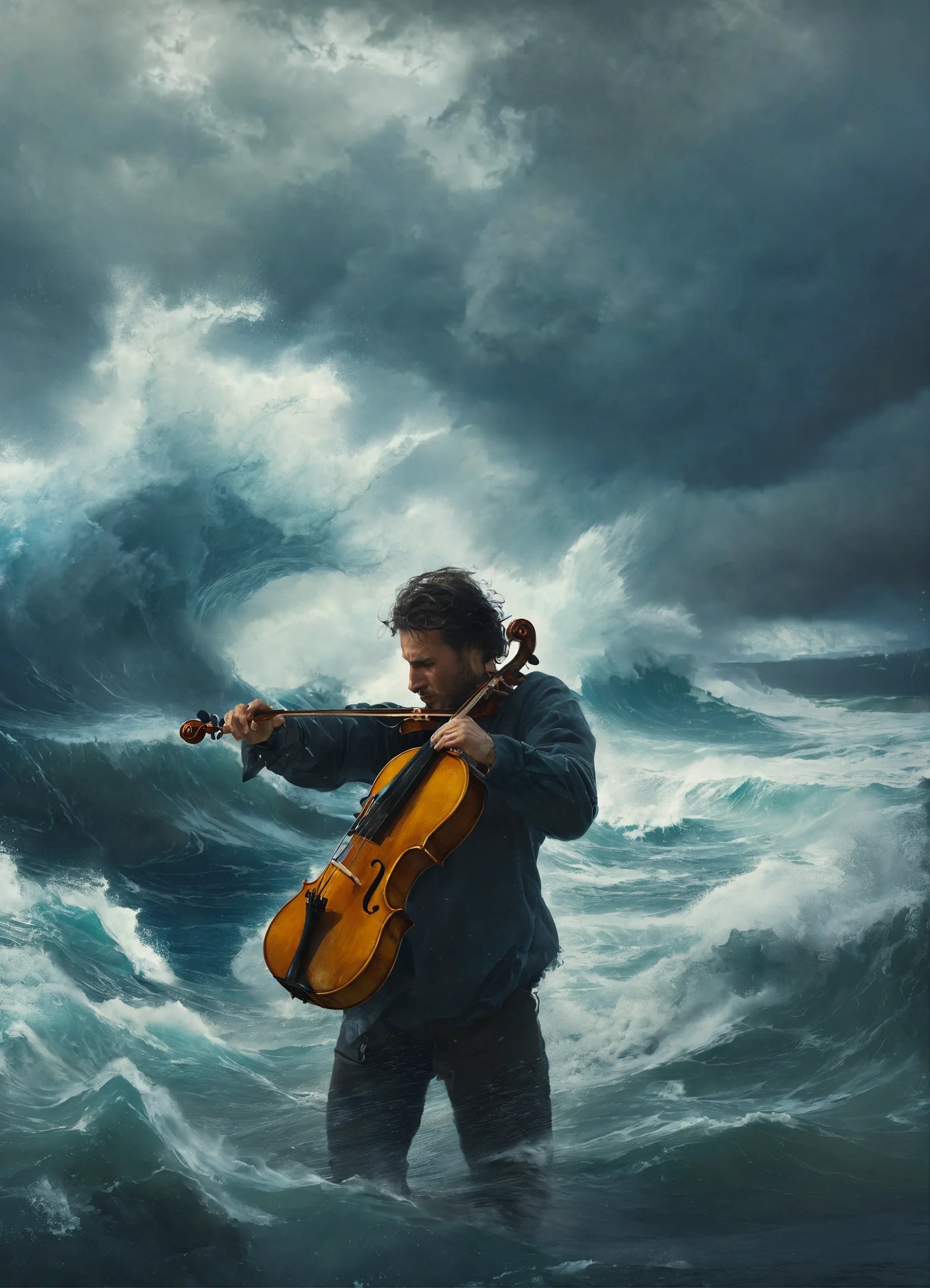 A man stands in the center of a storm at sea.jpg