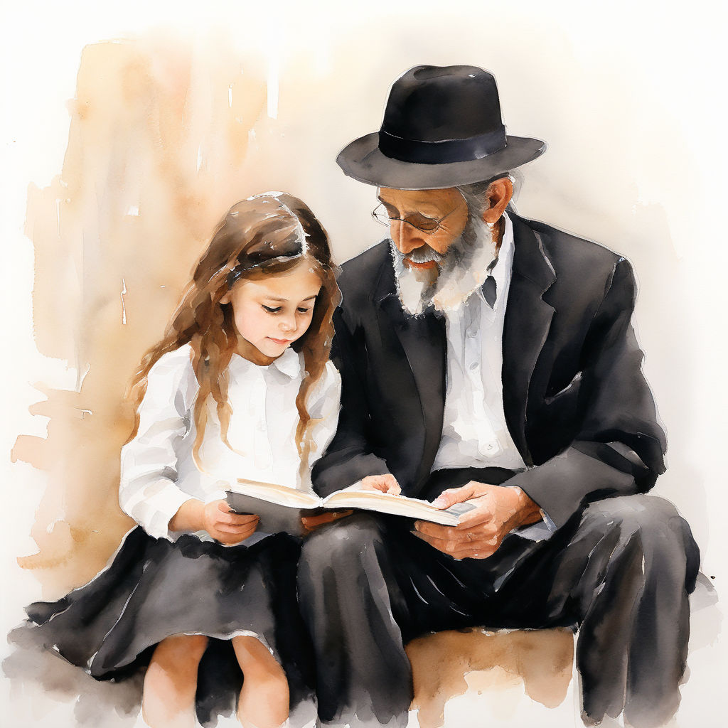 a-minimalist-artistic-watercolor-painting-a-beautiful-5-year-old-ultra-orthodox-girl-sitting-...jpeg