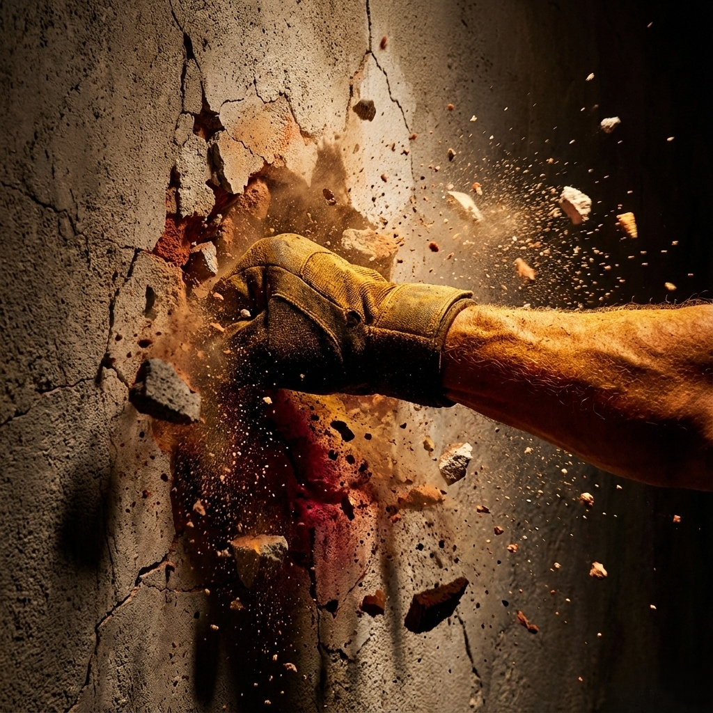 A_dramatic_image_of_a_powerful_fist_striking_a_wal-1764631354169.png