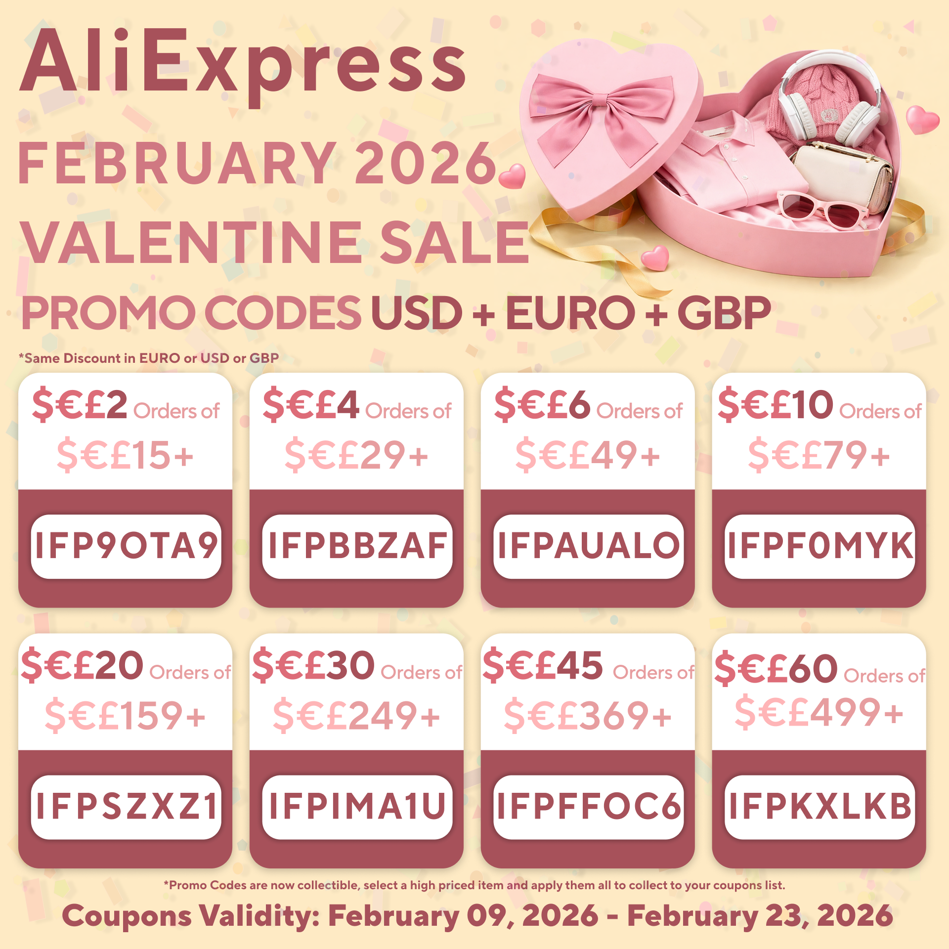 AliExpress Valentines Sale February 2026 Promo Codes in USD EURO GBP.png