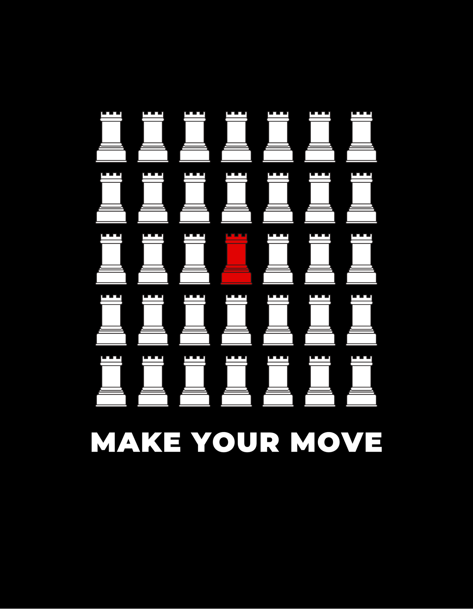 Black and White Chess Mind Games Sports T-Shirt.png