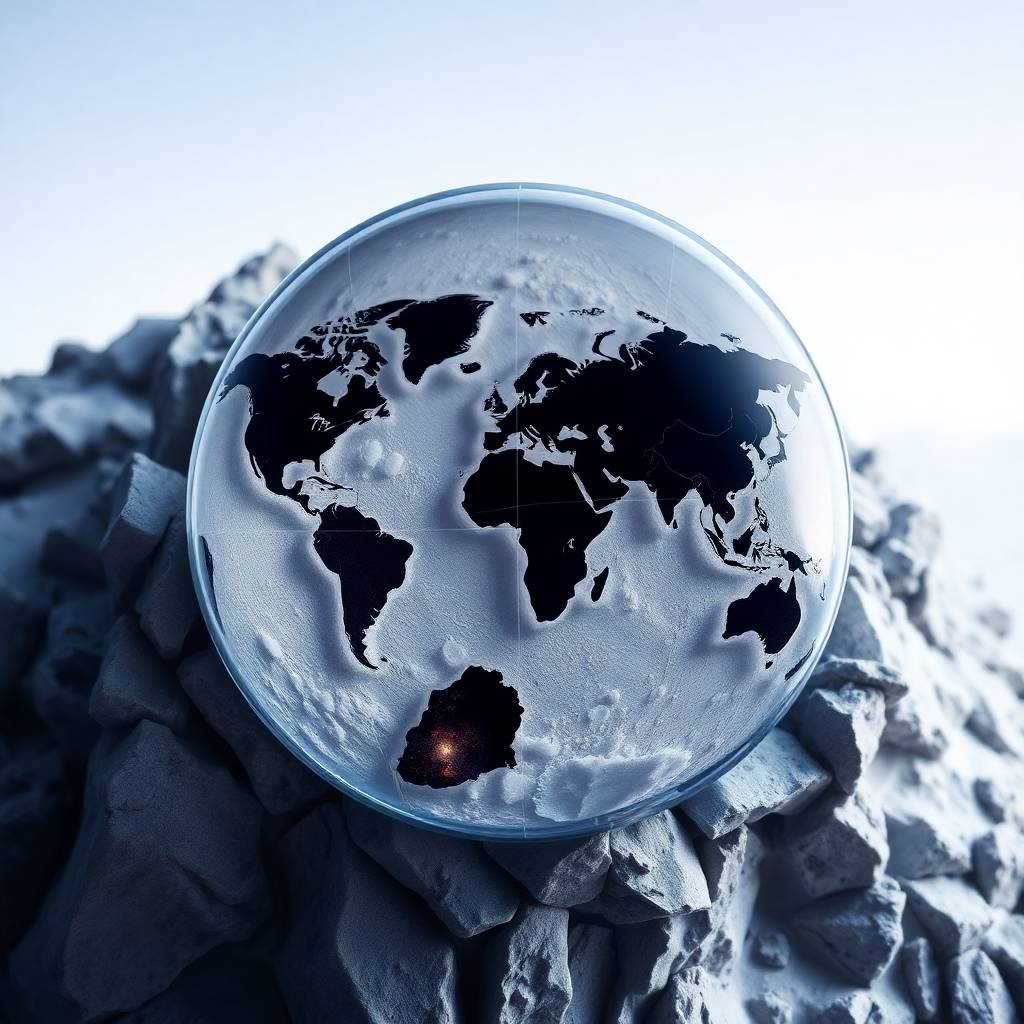 Create the world's smallest picture a microscopic view divided into distinct sections with bol...jpg