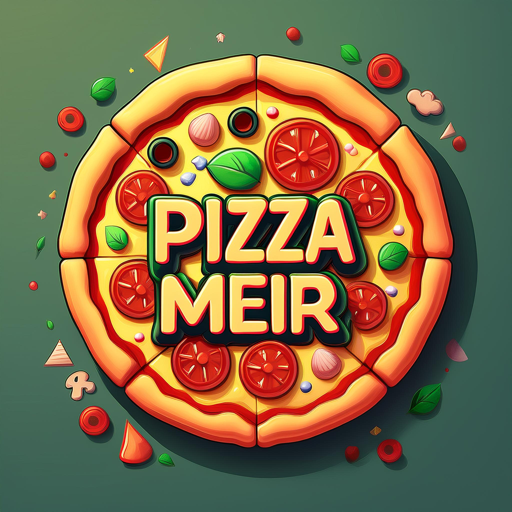 Cute 3D style_A stimulating pizza logo with the words 'Pizza Meir' 01-03-2025 at 22-13-24.jpeg