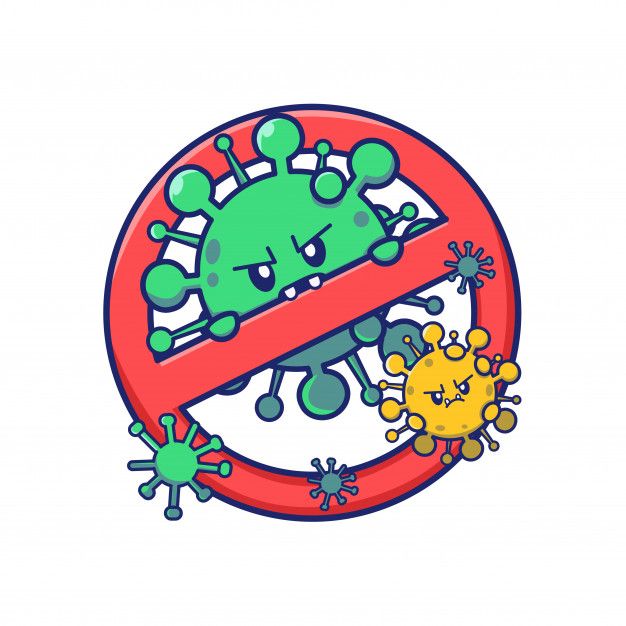 Cute Virus Cartoon With Stop Sign.jpg