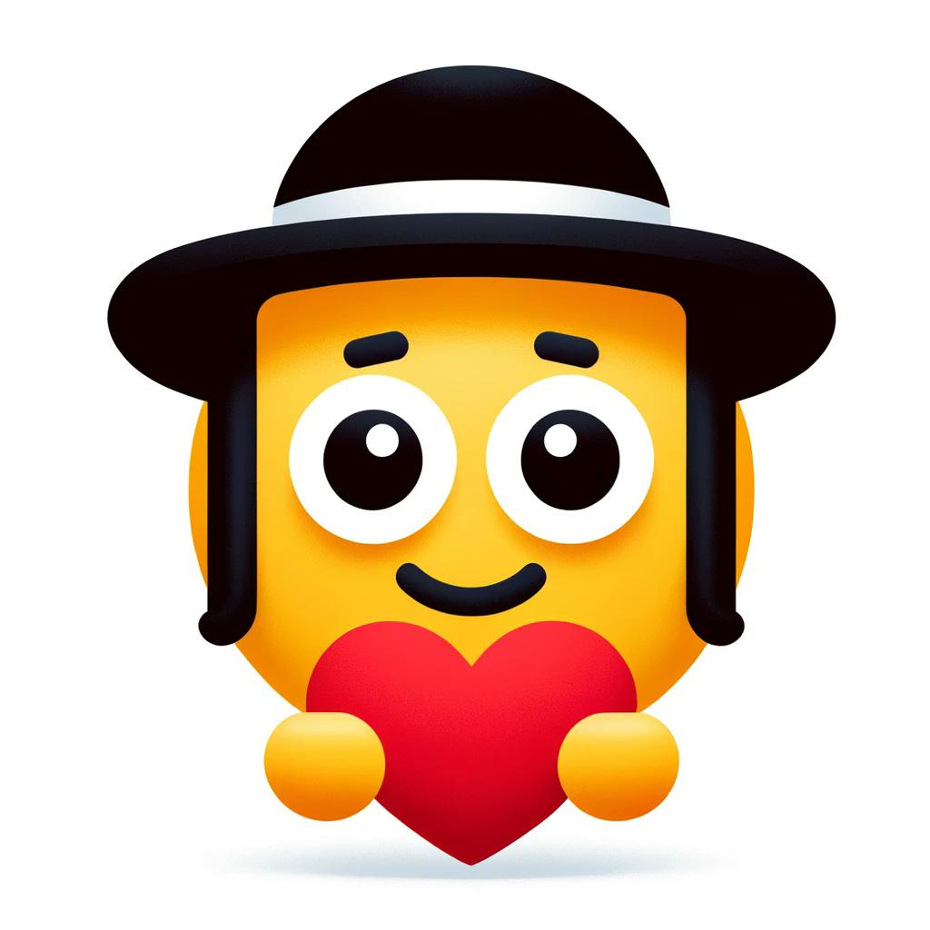 DALL·E+2024-04-16+09.37.45+-+Minimalist+emoji-style+image+of+an+ultra-Orthodox+Jew+holding+a+h...jpg