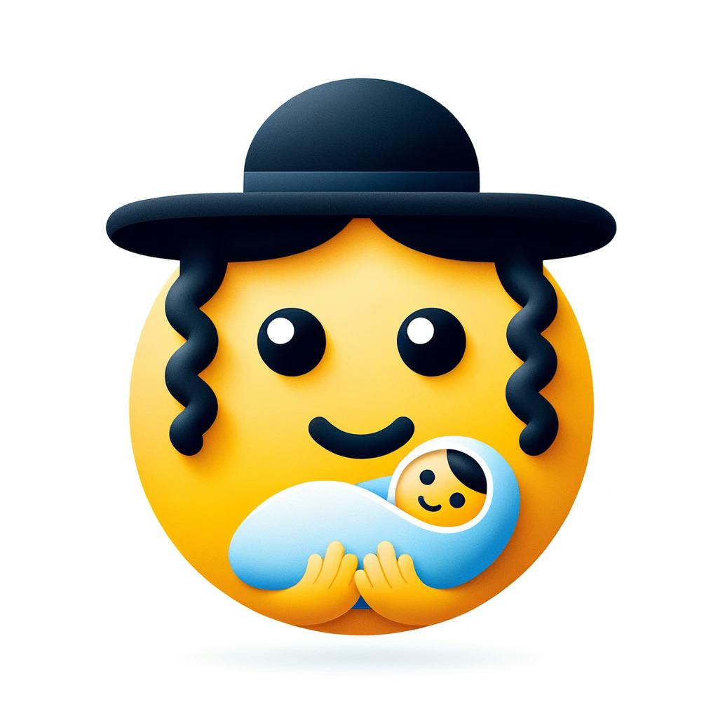 DALL·E+2024-04-16+10.29.00+-+Minimalist+emoji-style+image+of+an+ultra-Orthodox+Jew+holding+a+b...jpg