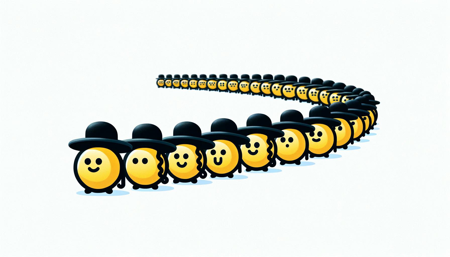 DALL·E+2024-04-18+07.42.03+-+Minimalist+emoji-style+image+of+a+long+line+of+ultra-Orthodox+Jew...jpg